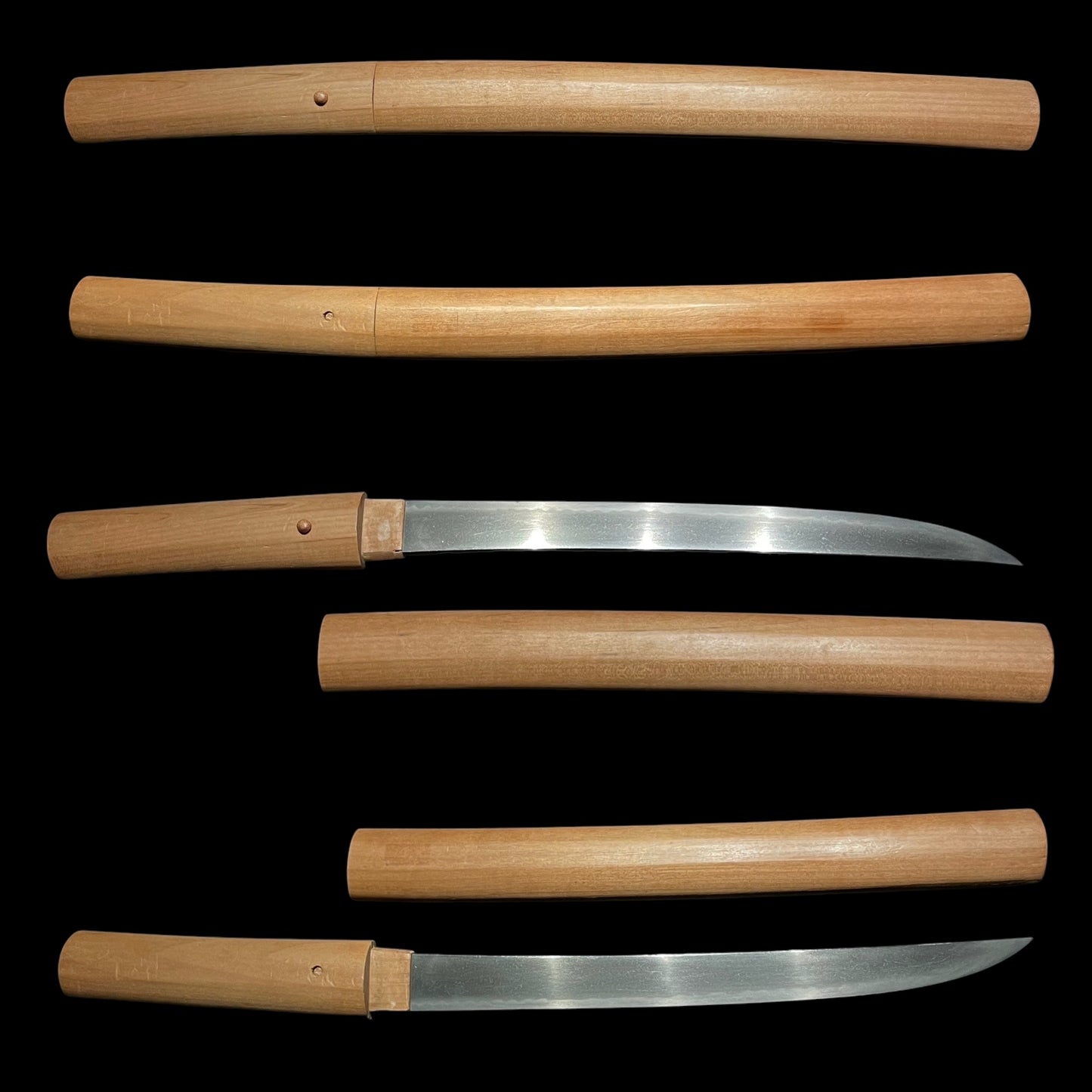 Gunome Hamon 互目刃文 Hirazukuri Tanto, Edo period mumei