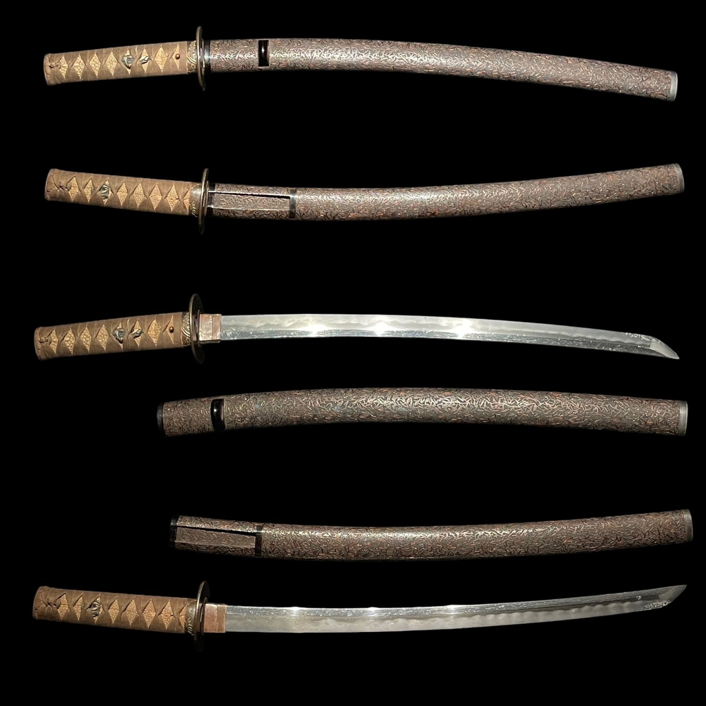 Gunome Hamon 互の目刃文 Wakizashi, Edo period mumei