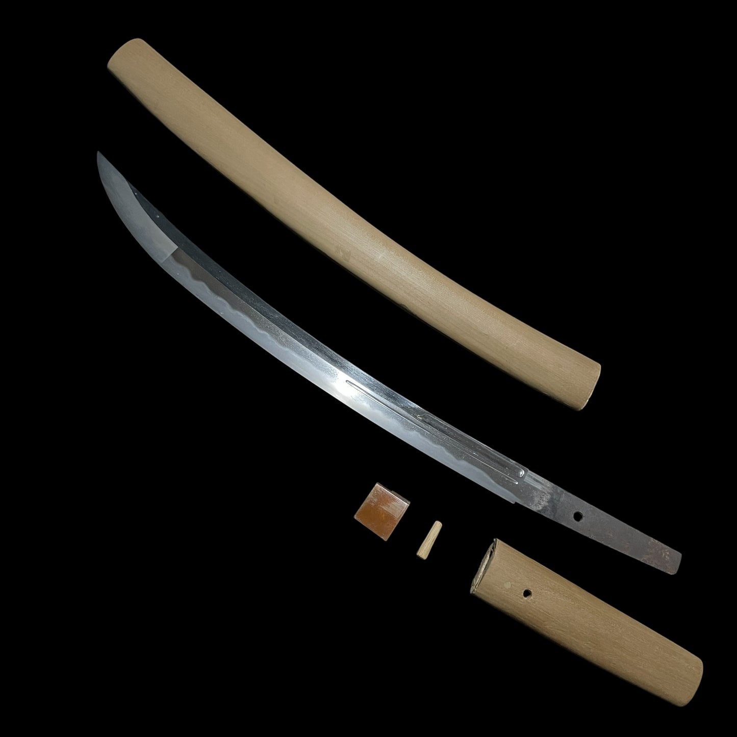 NAGINATA-NAOSHI 薙刀直し, Ookissaki 大切先 Wakizashi, Muromachi period mumei