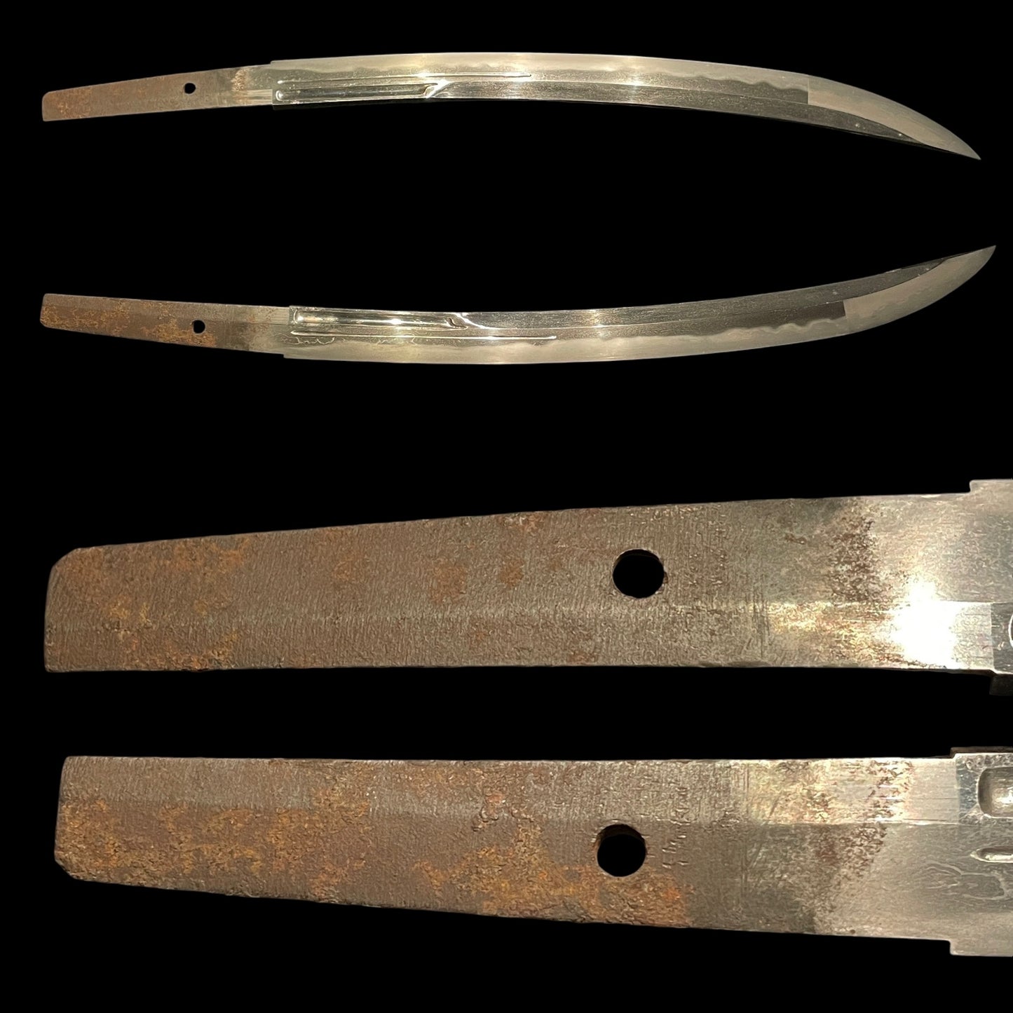 NAGINATA-NAOSHI 薙刀直し, Ookissaki 大切先 Wakizashi, Muromachi period mumei