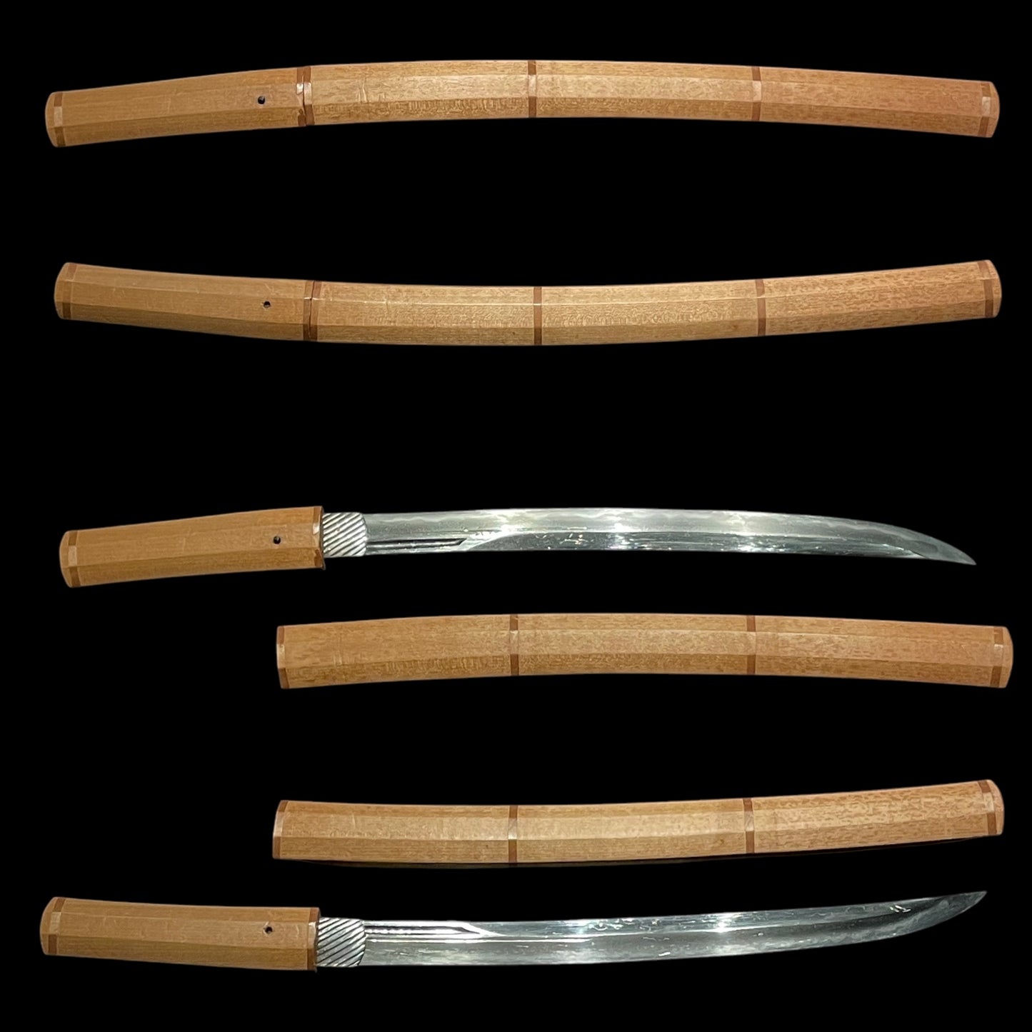 NAGINATA NAOSHI ZUKURI 薙刀直造 Wakizashi, Sadahiro 定廣 signed, Muromachi period