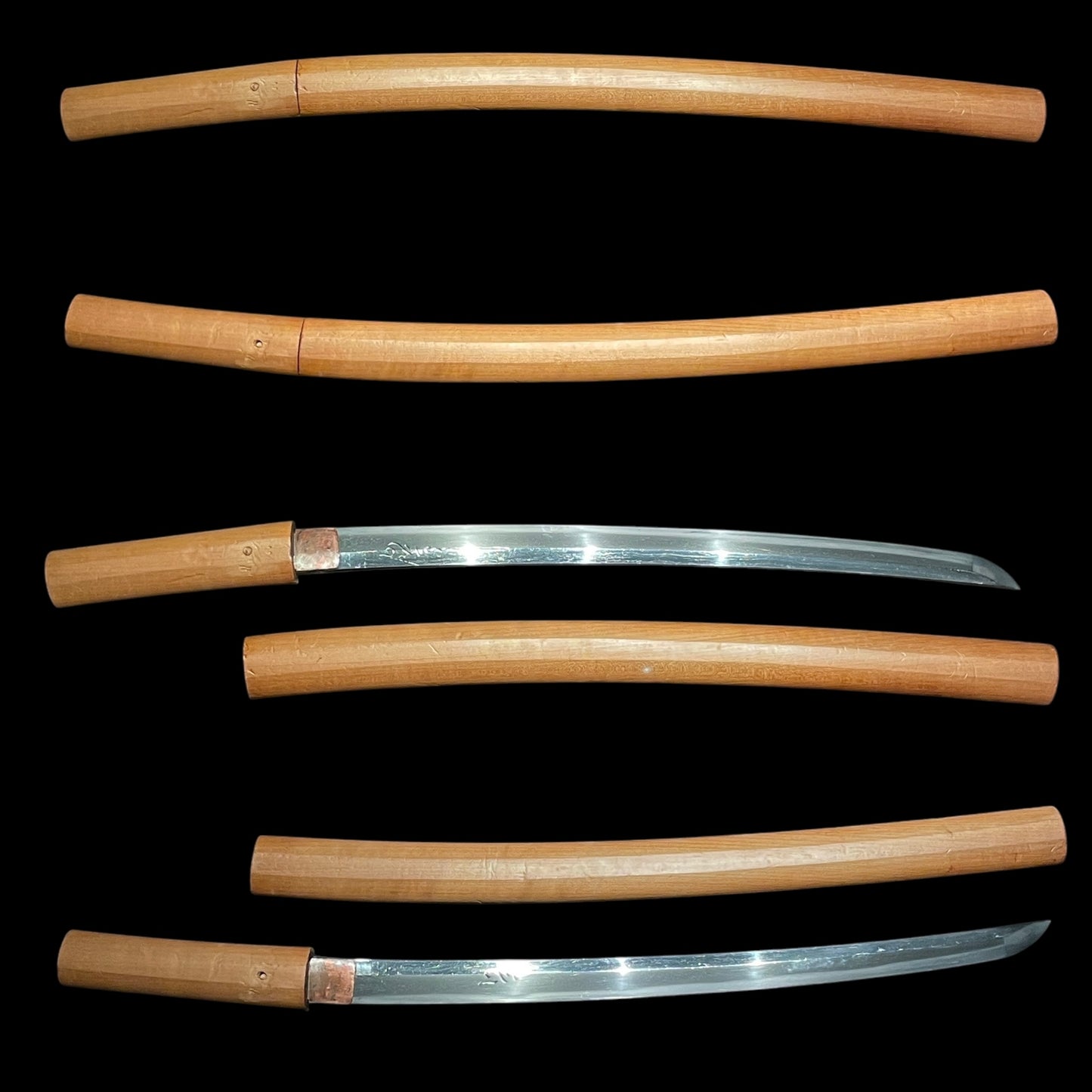 Yamashironokami Kunikiyo 山城守国清 Wakizashi, Bonji 梵字 Horimono, Very Thick Blade