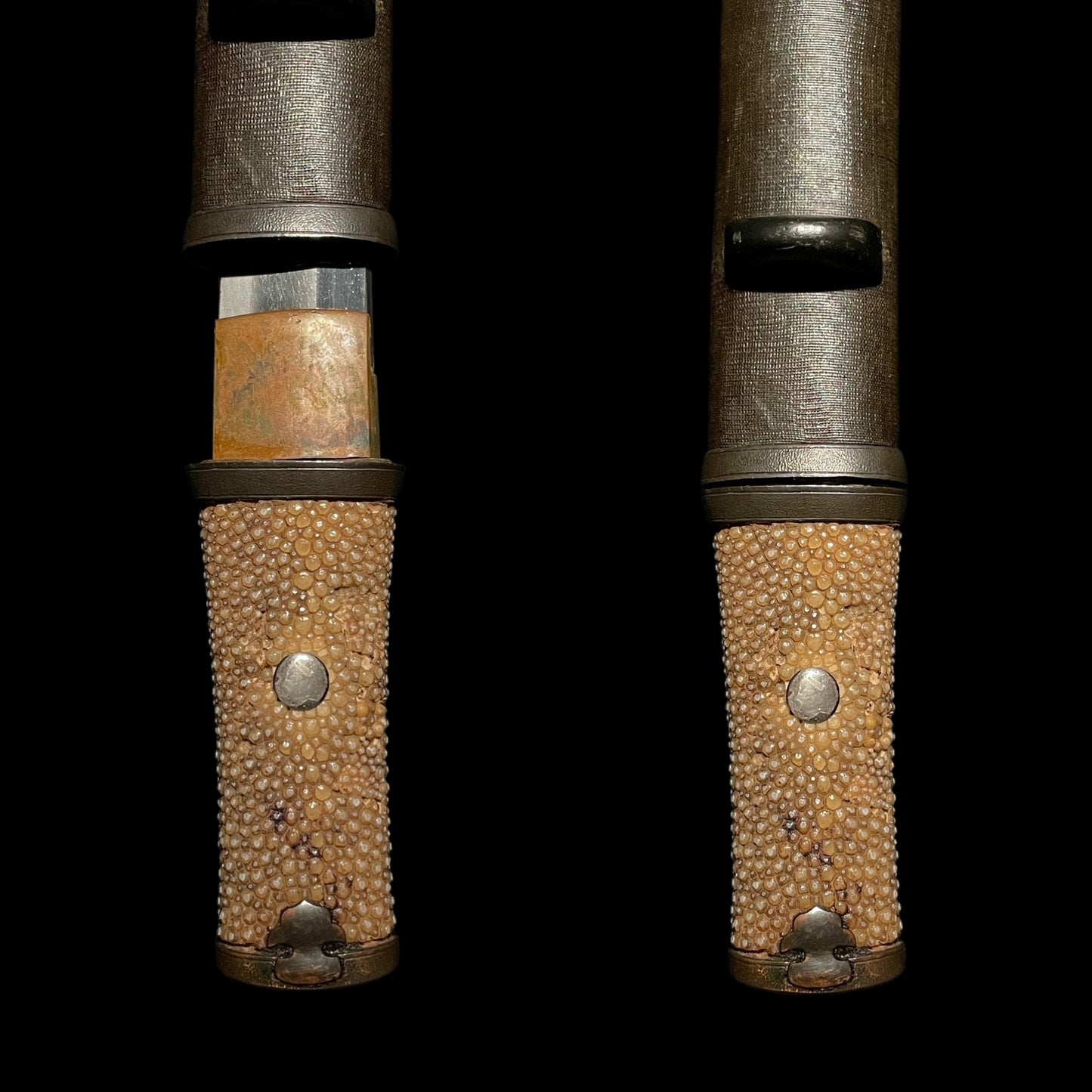 Aikuchi 合口 Koshirae TANTO, Shobu-Zukuri Blade, Edo period mumei