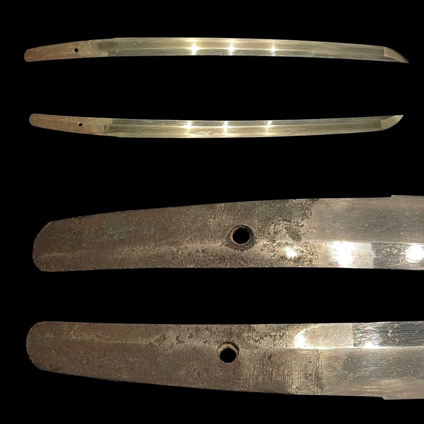 Short Wakizashi in Shirasaya, Kogunome 小互目 Hamon, Edo period mumei