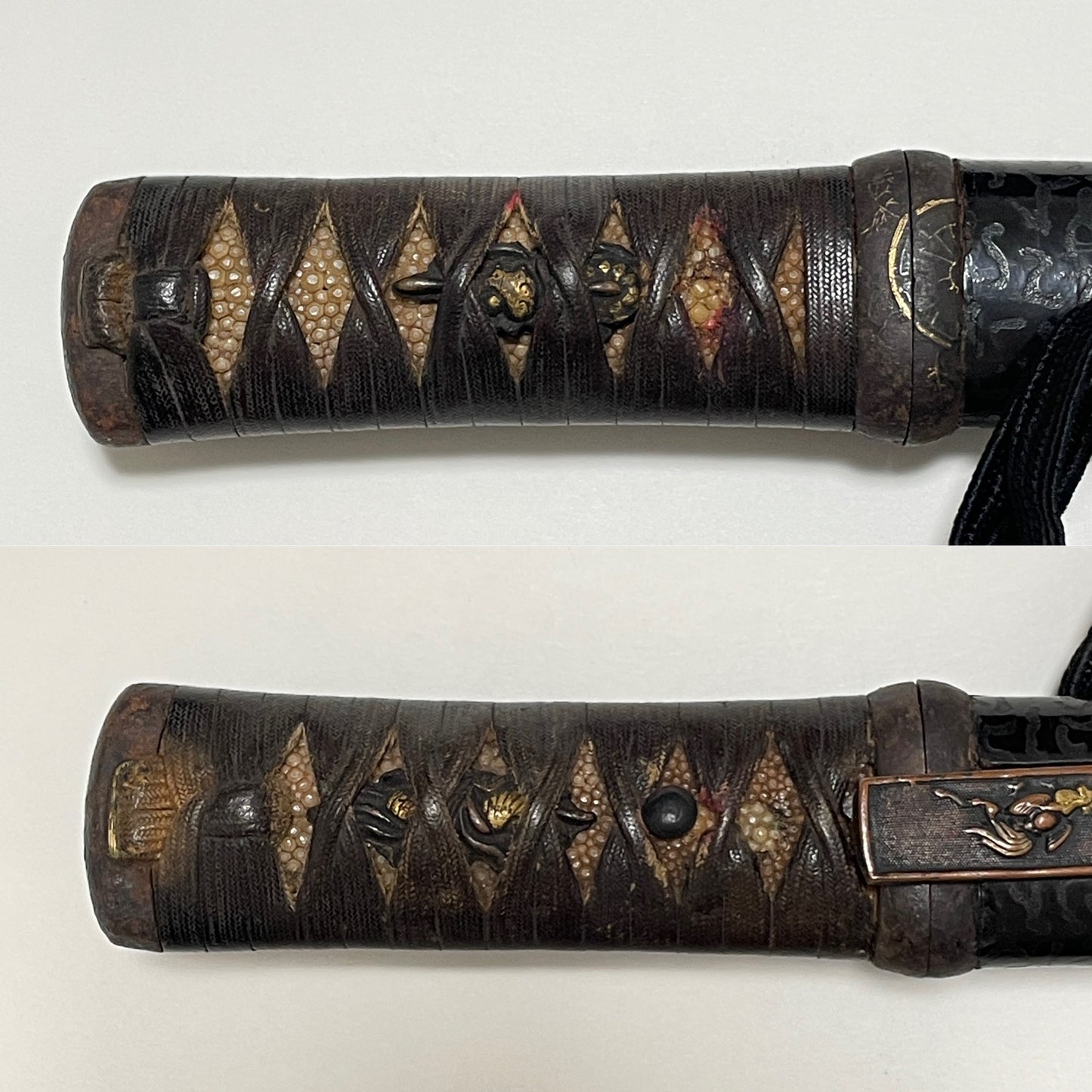 AIKUCHI YOROIDOSHI Tanto, Fujiwara Hideyuki May1869 藤原英行 signed, with Kozuka