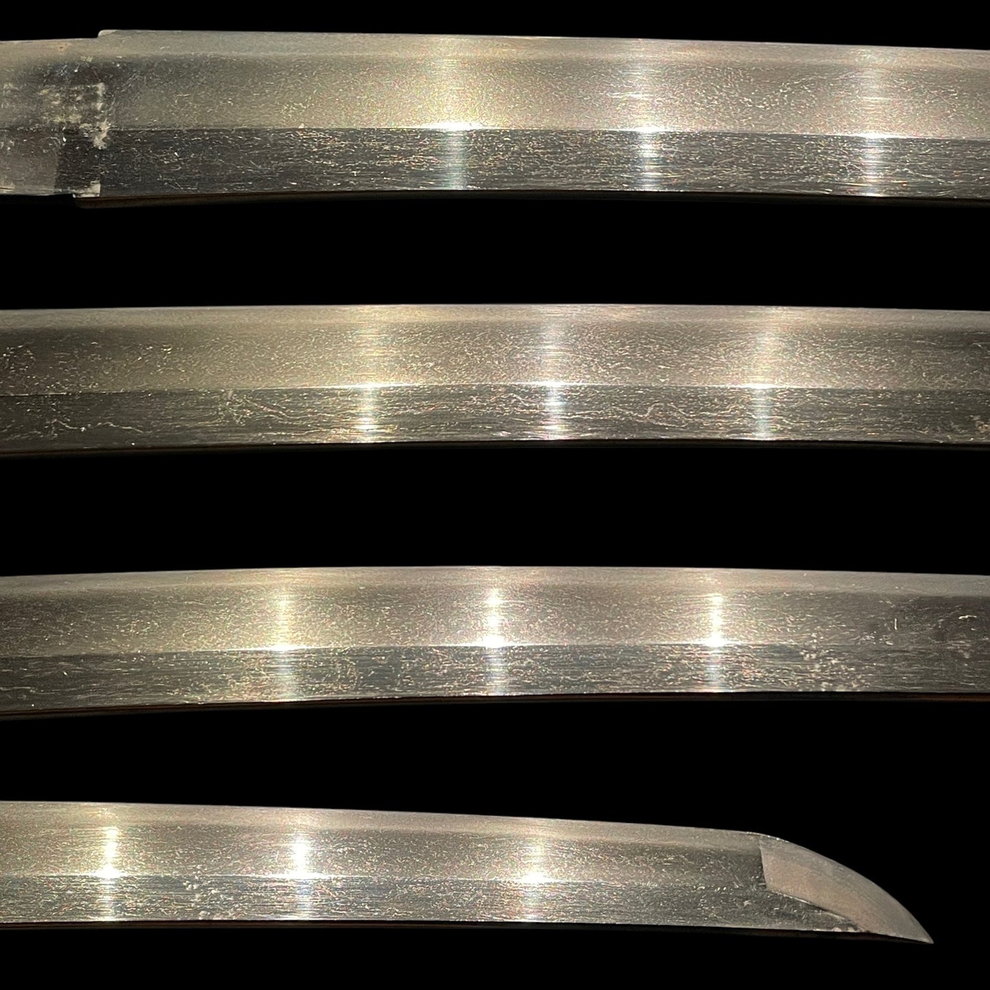 Handachi Koshirae 半太刀拵鉄一作金具 WAKIZASHI, Iron Large Menuki, Munehisa 宗久 signed