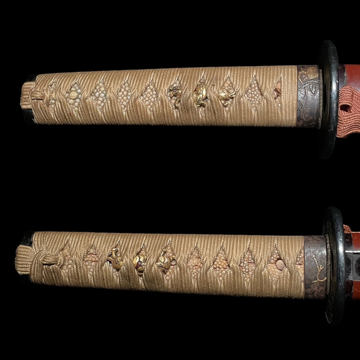 Red Wakizashi, Thick Blade, Edo period mumei