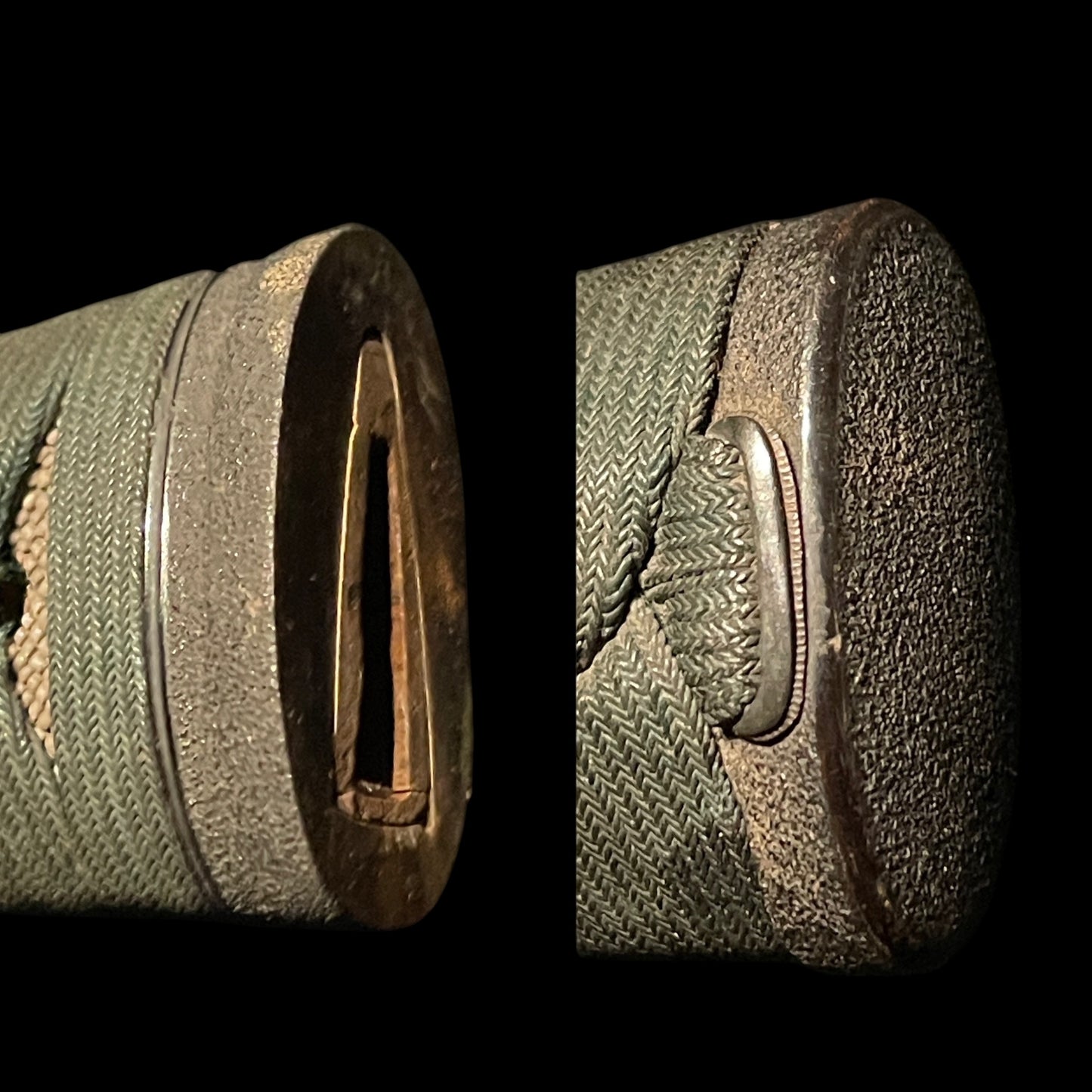 HORIMONO Red Tanto, 八幡武大神 梵字, Shakudo Dragon Menuki, Edo period mumei