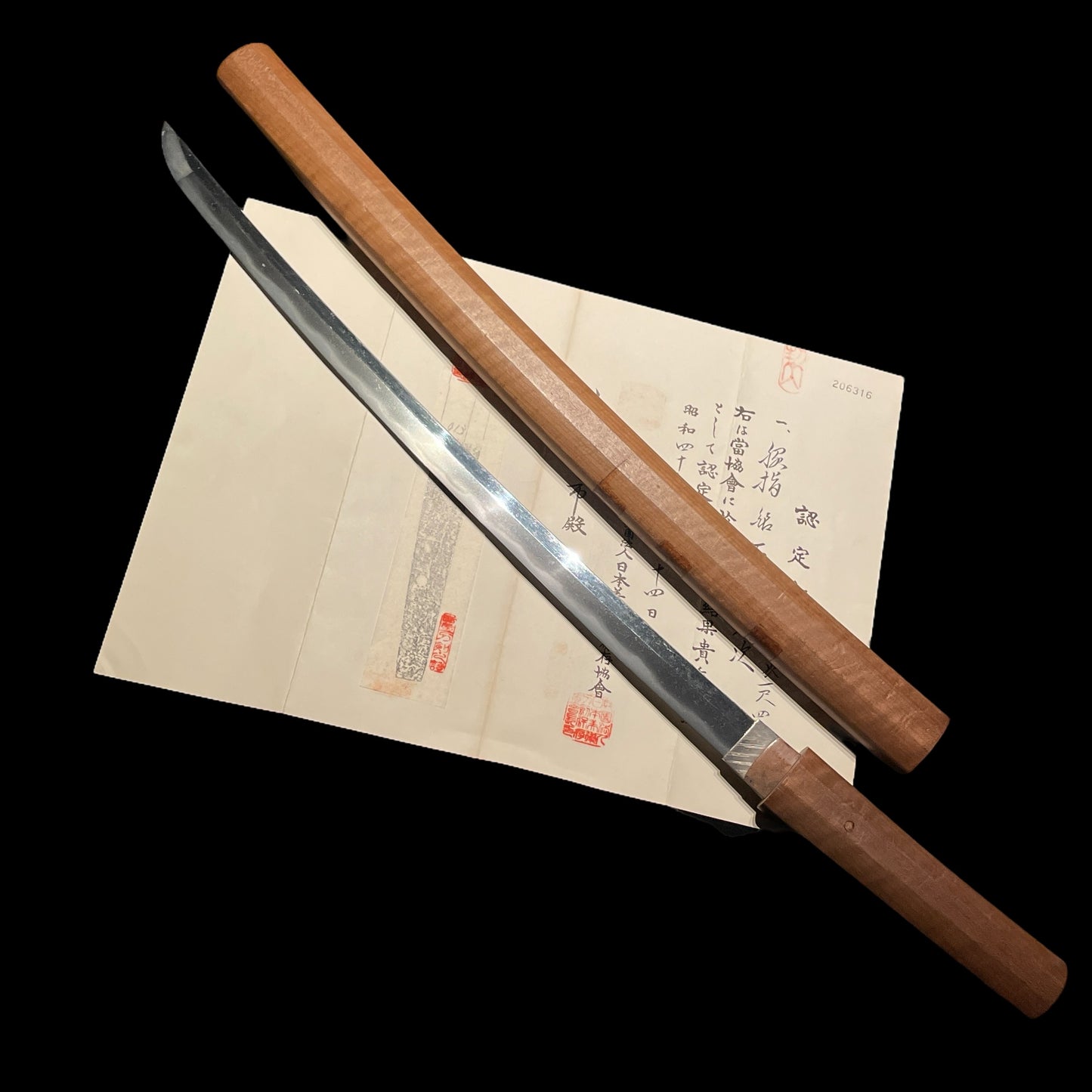 Sekishuju Hisatsugu 石州住久次 signed WAKIZASHI, NBTHK Certificate, Edo period