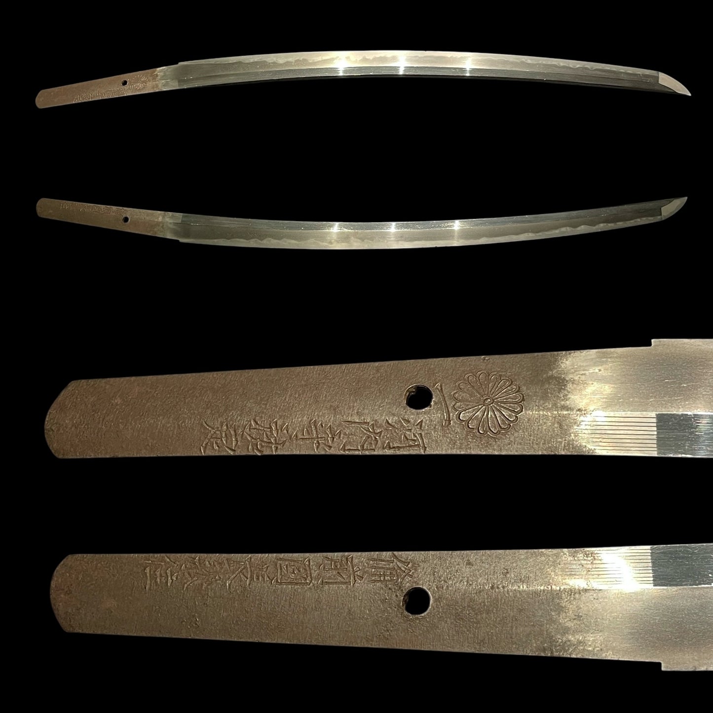 KIKUMON 菊紋 Long Wakizashi, Kawachinokami Sukesada 河内守祐定 signed, Edo period