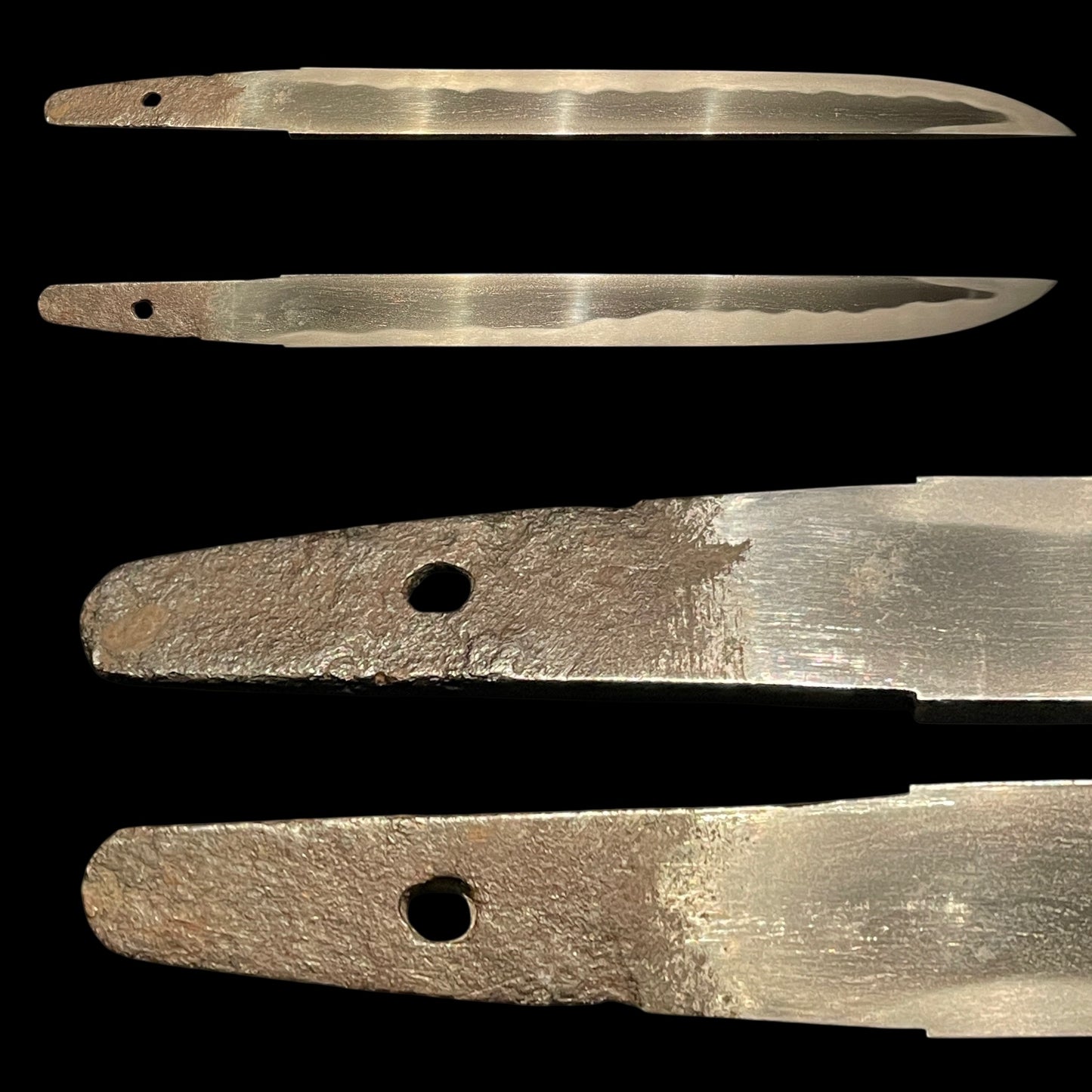 Polished TANTO in Shirasaya, Gunome-Hamon, Edo period mumei
