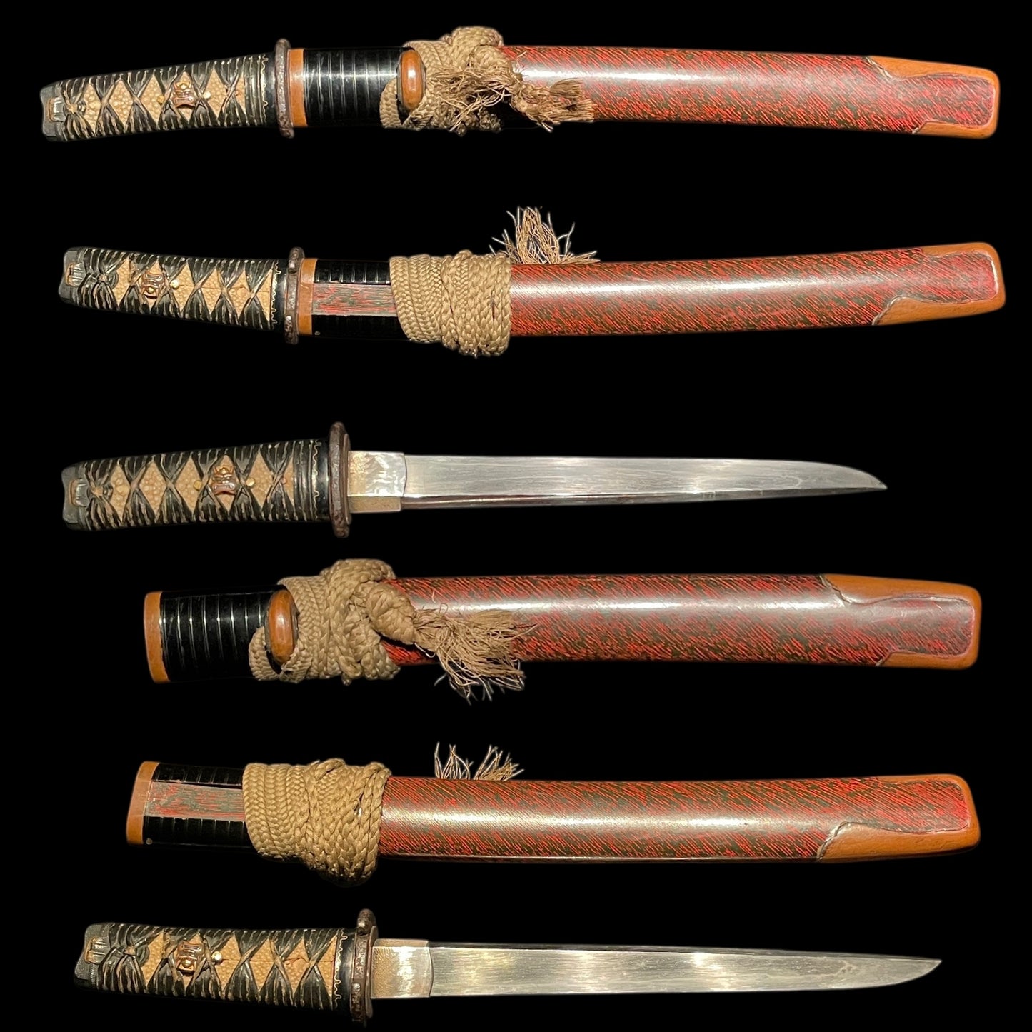 Very Thick YOROIDOSHI 鎧通, Oni Menuki 鬼目貫, Kasane 11.3mm(0.44in)