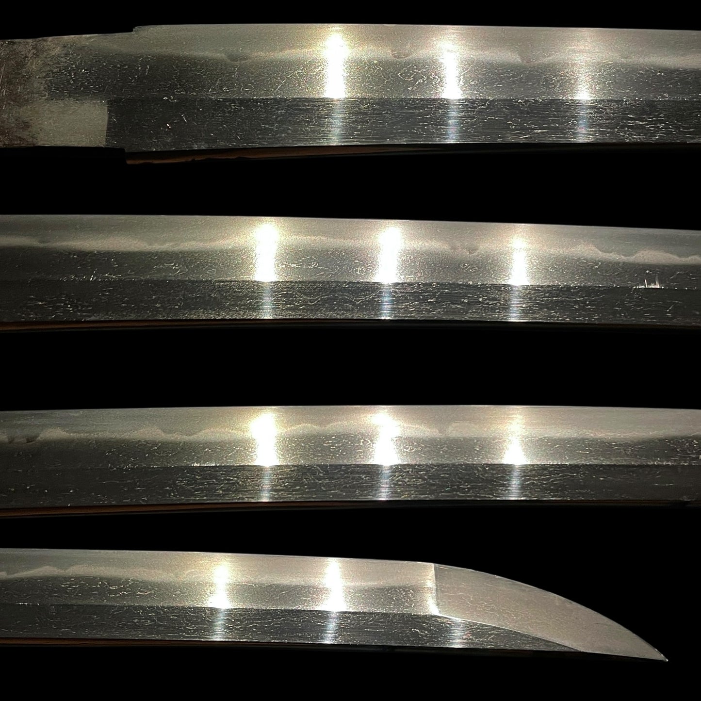 Ookissaki 大切先 Wakizashi, Bicchuju Kunitomo 備中住国友 signed, Wide blade