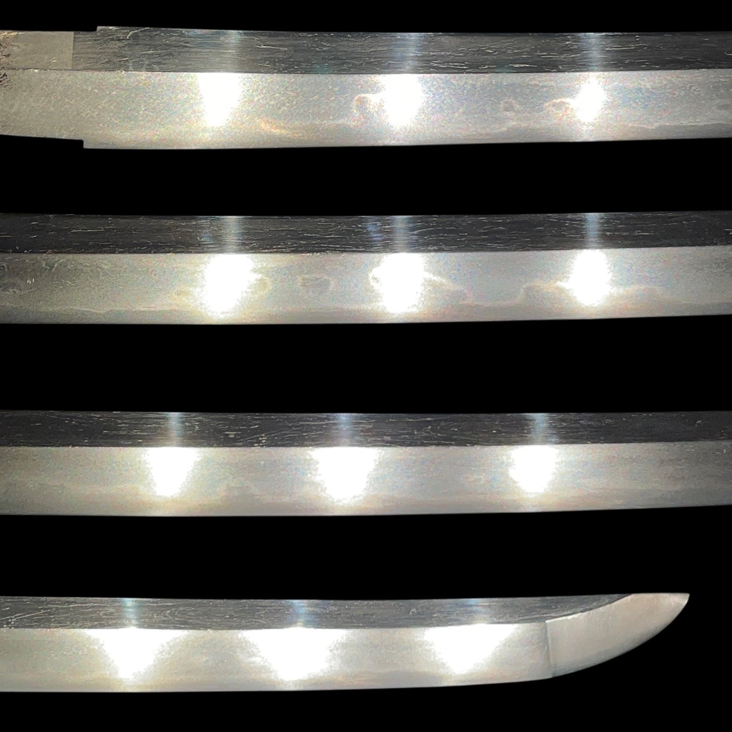 Tobiyaki 飛焼 Wakizashi, 文殊重貞 Monju Shigesada signed, Early Edo period