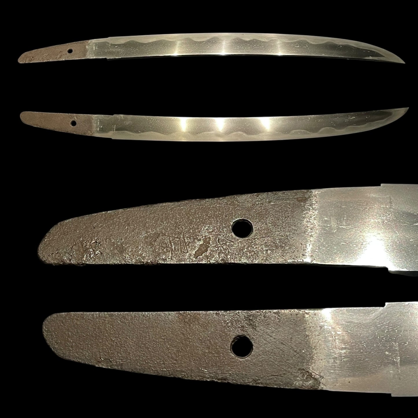 Hirazukuri Sunnobi TANTO 平造寸延短刀, 氏房 Ujifusa signed, with Kozuka Kogai