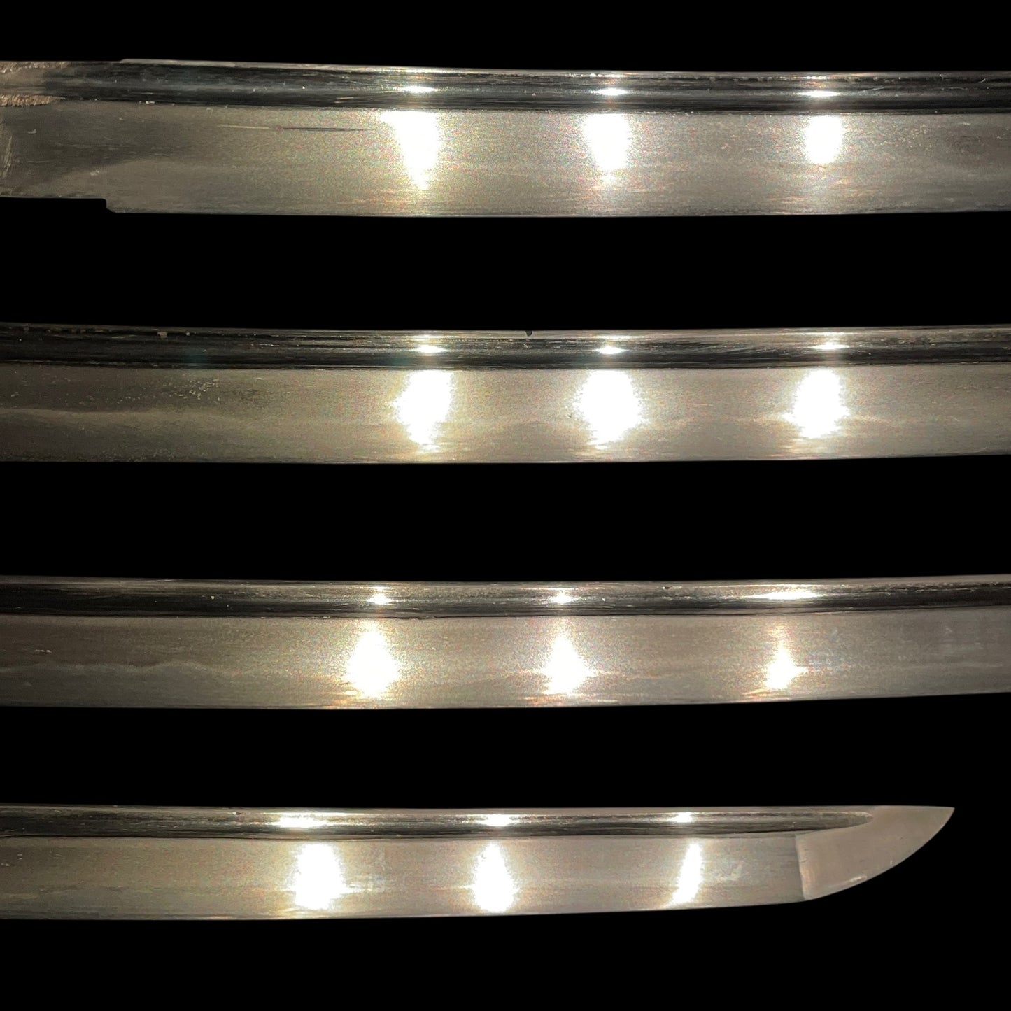 Plum TSUBA Short Wakizashi, Komedawara 米俵 Fuchi Edo period mumei