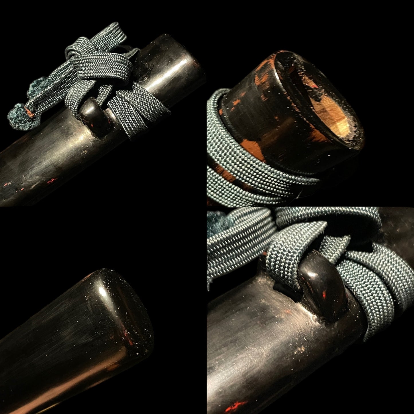 Plum TSUBA Short Wakizashi, Komedawara 米俵 Fuchi Edo period mumei