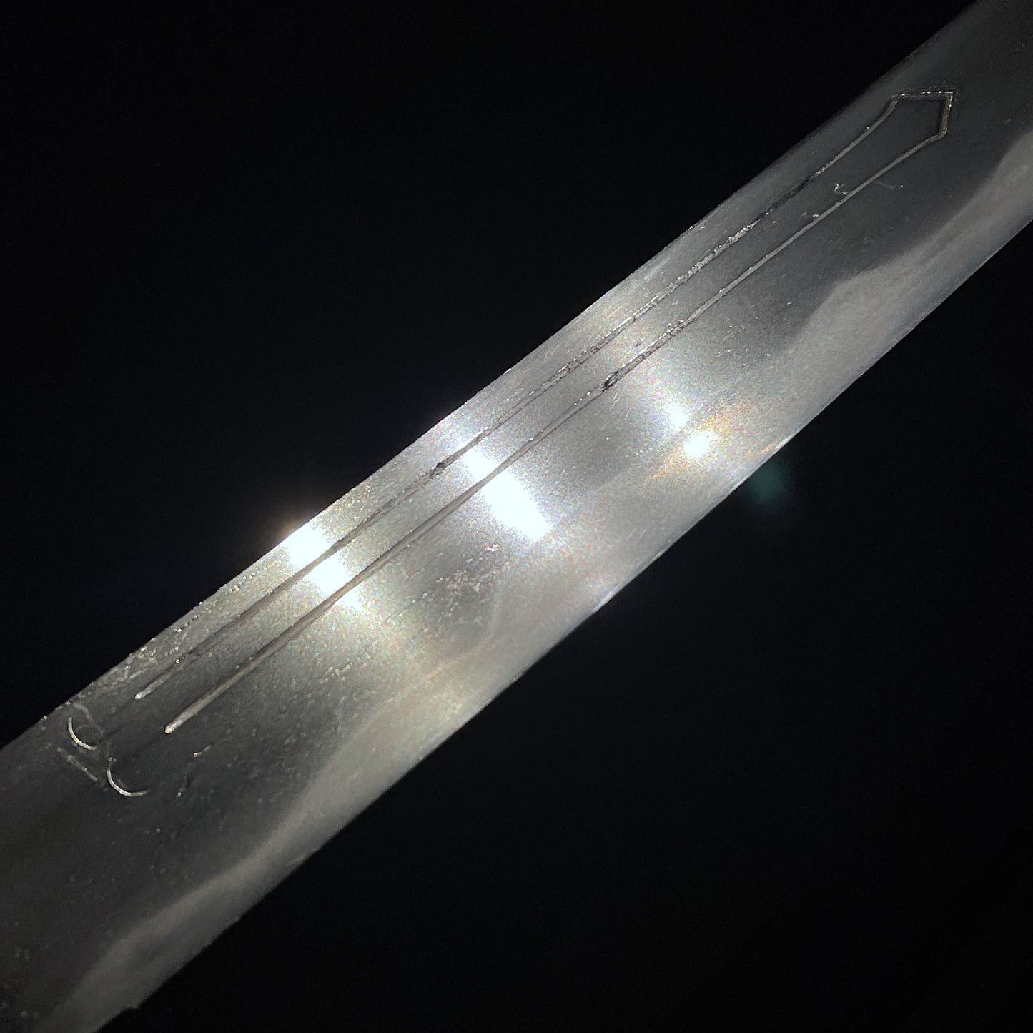 Katakiriha-Zukuri 片切刃造 WAKIZASHI, Suken Horimono 素剣彫物,  相州廣 Sohuhiro signed