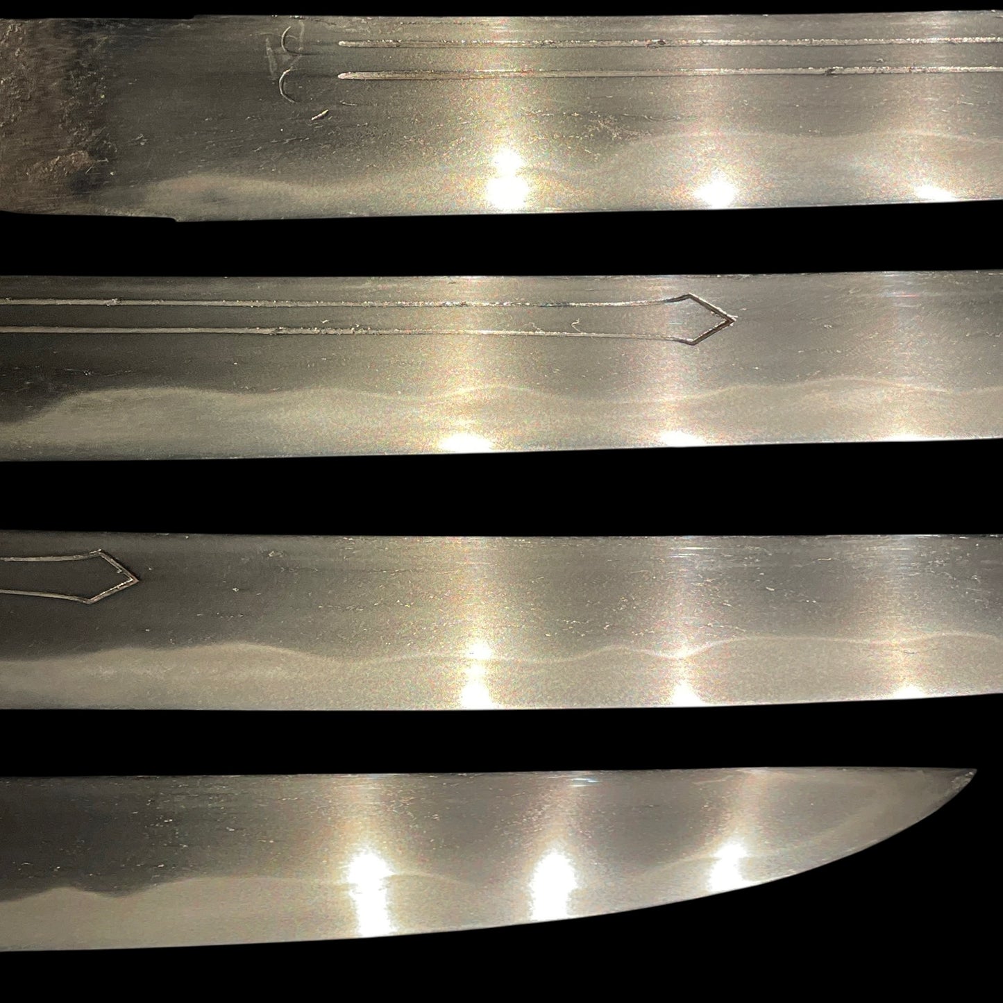 Katakiriha-Zukuri 片切刃造 WAKIZASHI, Suken Horimono 素剣彫物,  相州廣 Sohuhiro signed