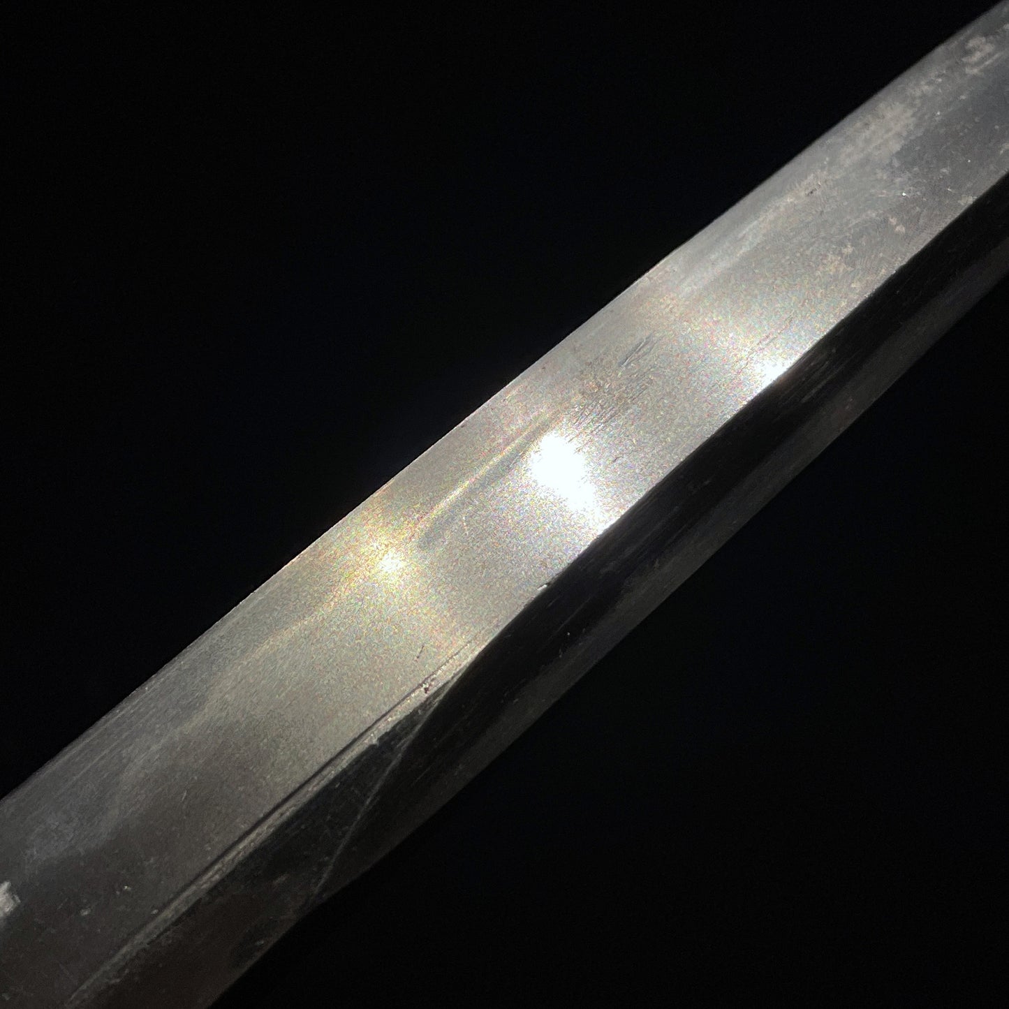 KIKUCHIYARI 菊池槍 Rare style Spear, Moritsugu signed, Silver inlay Fittings
