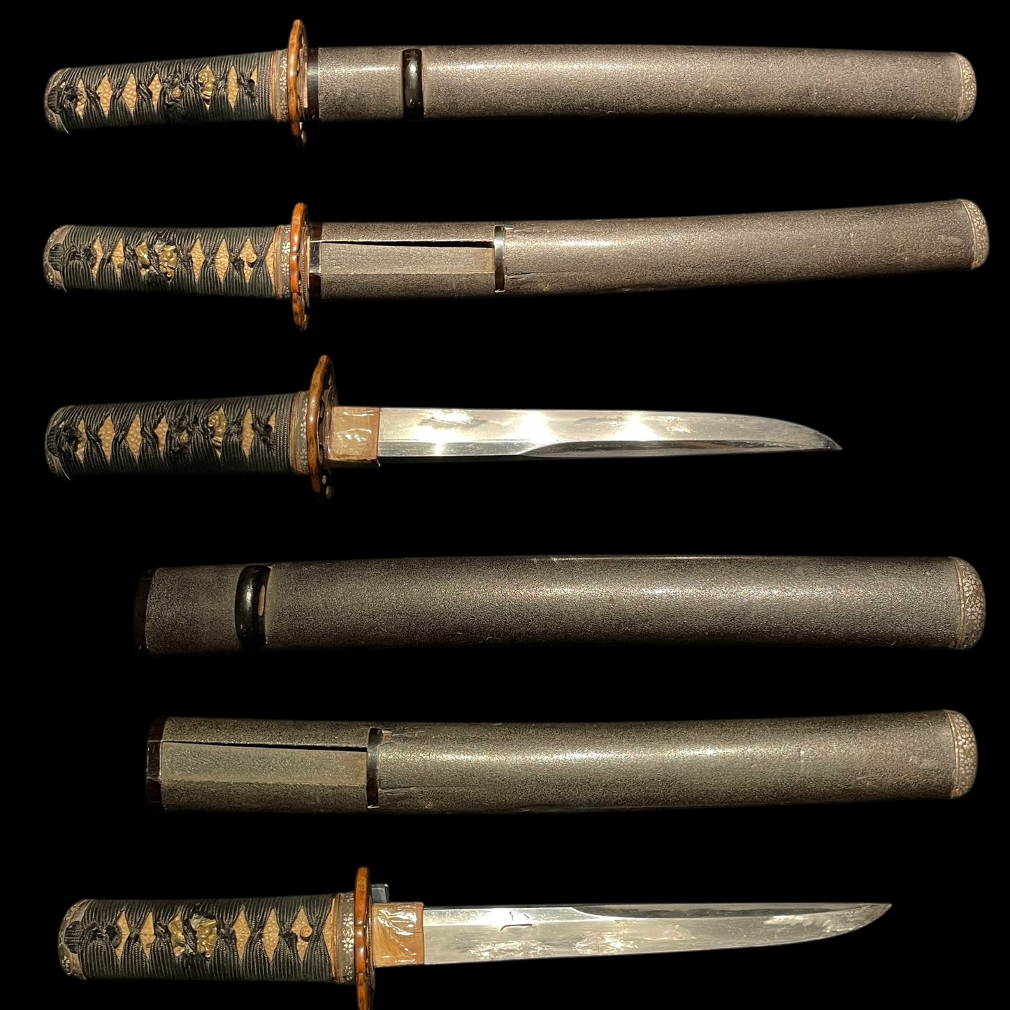 KIKUCHIYARI 菊池槍 Rare style Spear, Moritsugu signed, Silver inlay Fittings