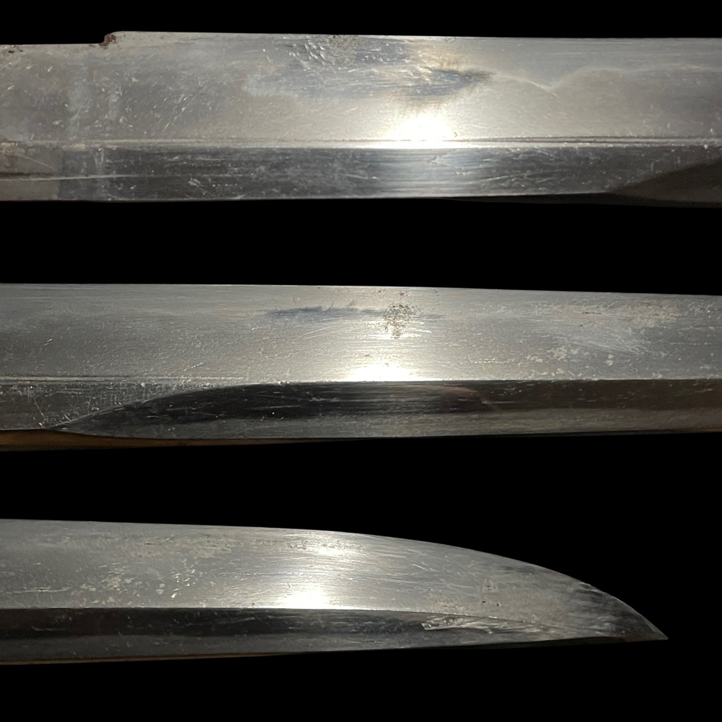 KIKUCHIYARI 菊池槍 Rare style Spear, Moritsugu signed, Silver inlay Fittings