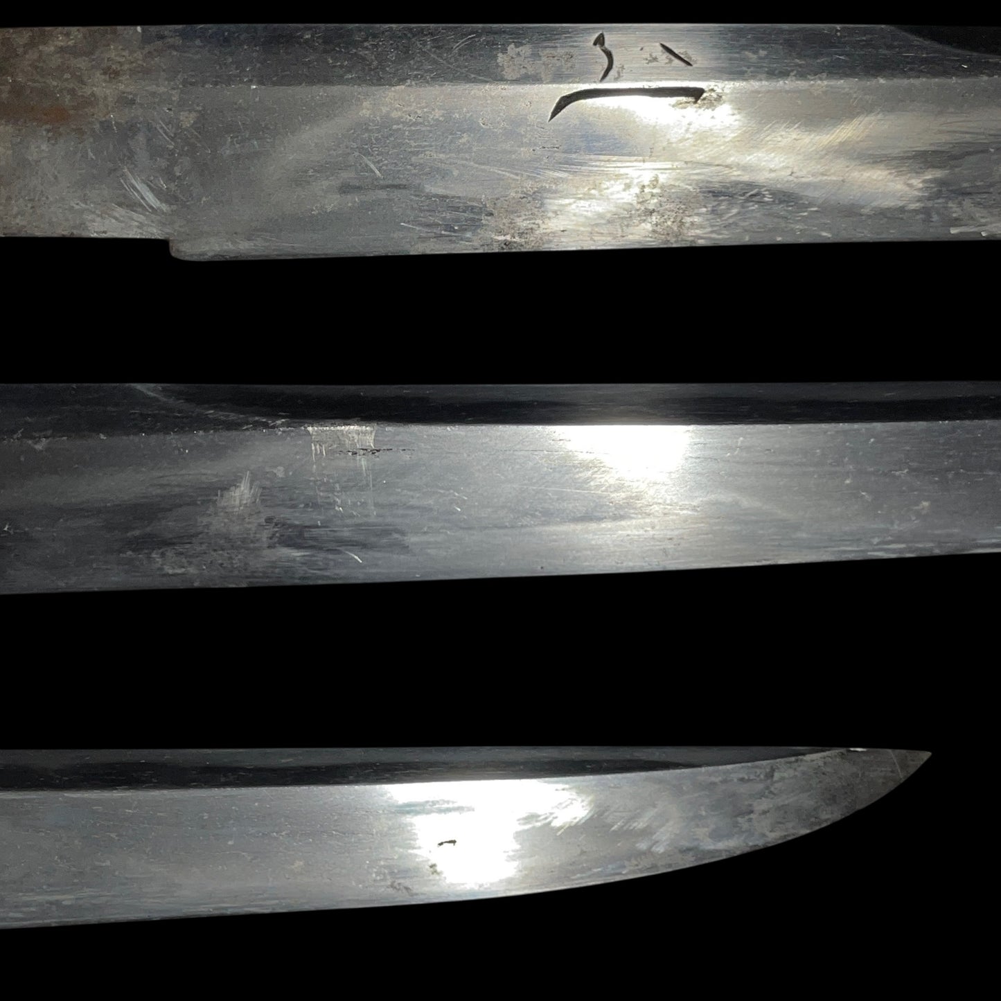 KIKUCHIYARI 菊池槍 Rare style Spear, Moritsugu signed, Silver inlay Fittings