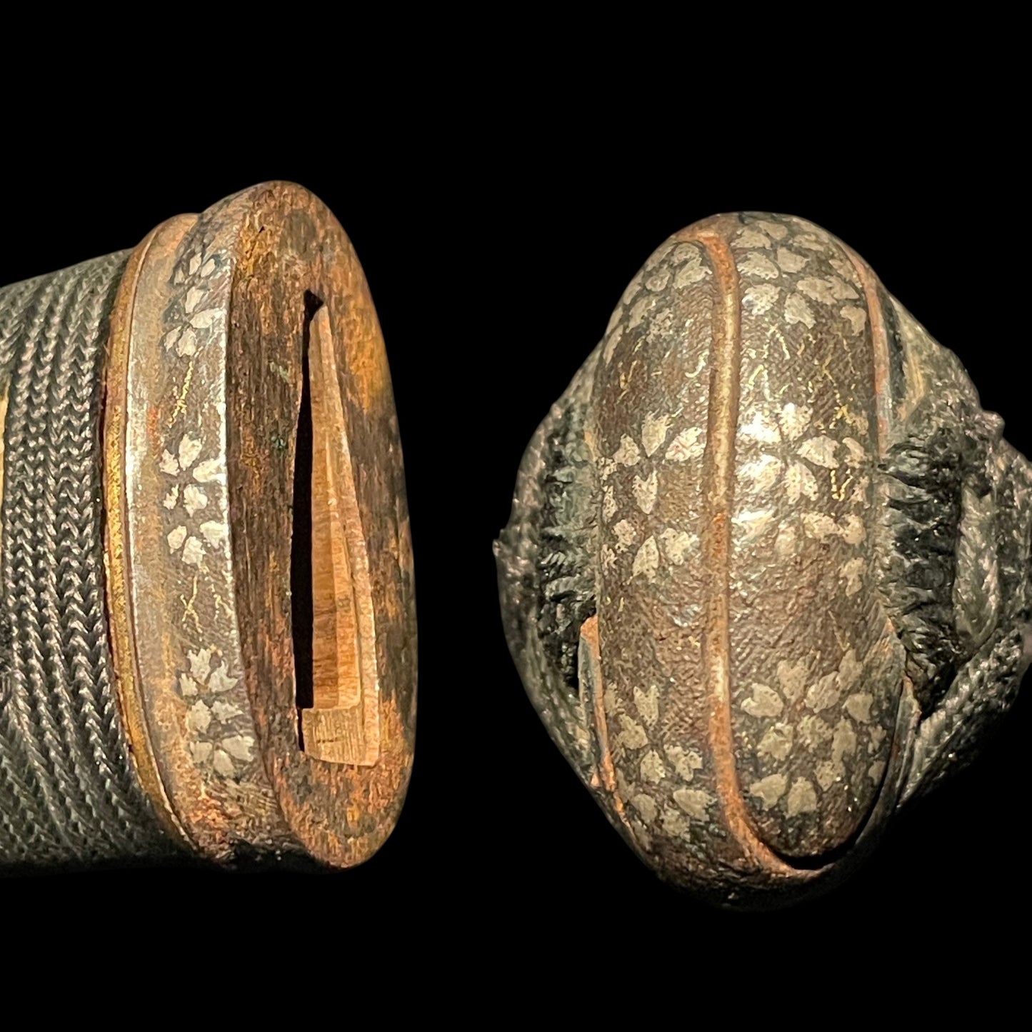 KIKUCHIYARI 菊池槍 Rare style Spear, Moritsugu signed, Silver inlay Fittings