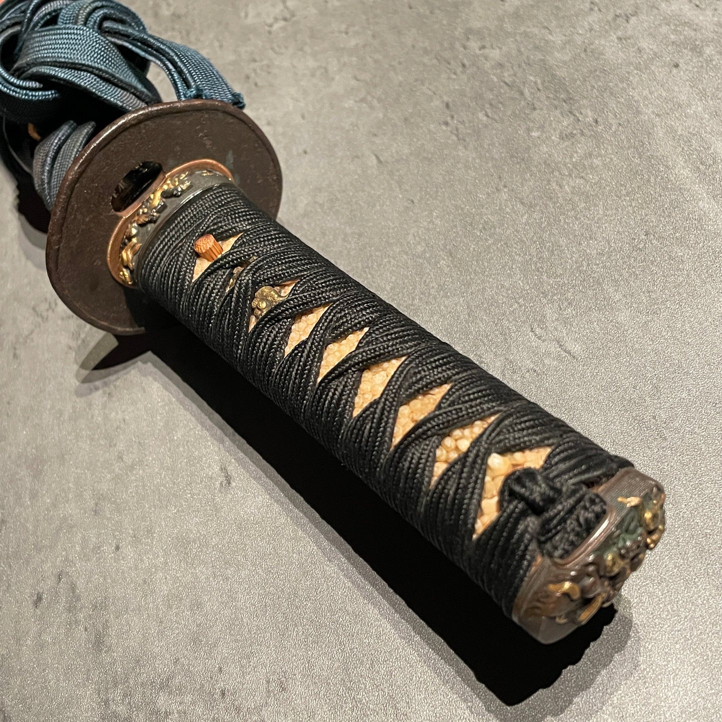 Horse Fuchikashira Wakizashi, Osafune Sukesada February 1505 備前国住人長船祐定 signed,