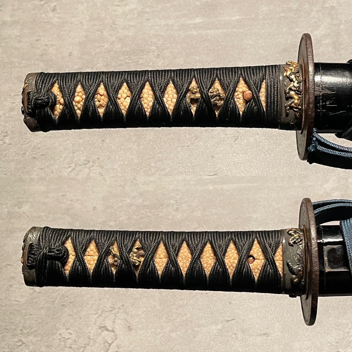 Horse Fuchikashira Wakizashi, Osafune Sukesada February 1505 備前国住人長船祐定 signed,