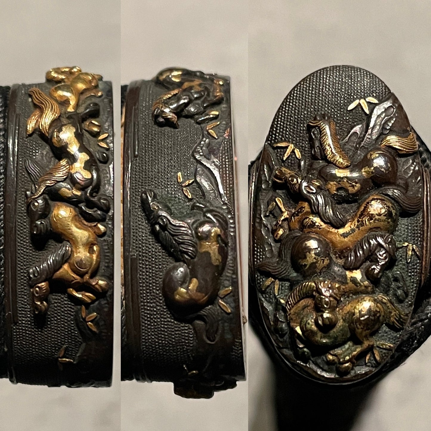 Horse Fuchikashira Wakizashi, Osafune Sukesada February 1505 備前国住人長船祐定 signed,