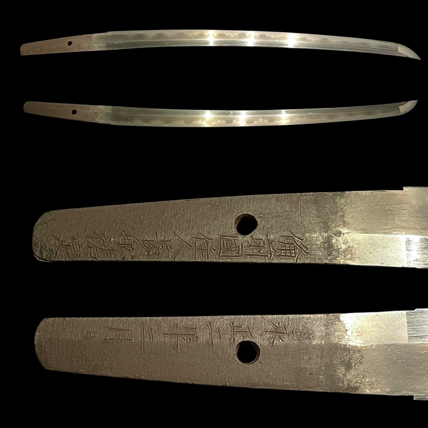 Horse Fuchikashira Wakizashi, Osafune Sukesada February 1505 備前国住人長船祐定 signed,