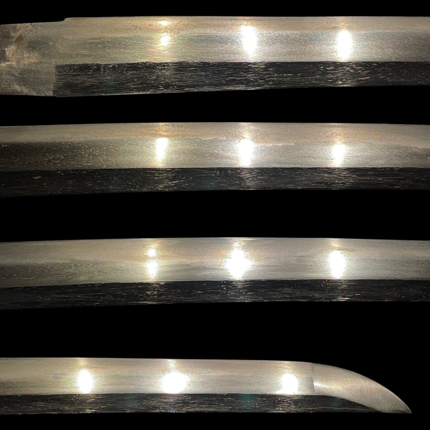 Plum Tsuba Short Wakizashi, Butterfly Fuchi, Edo period mumei