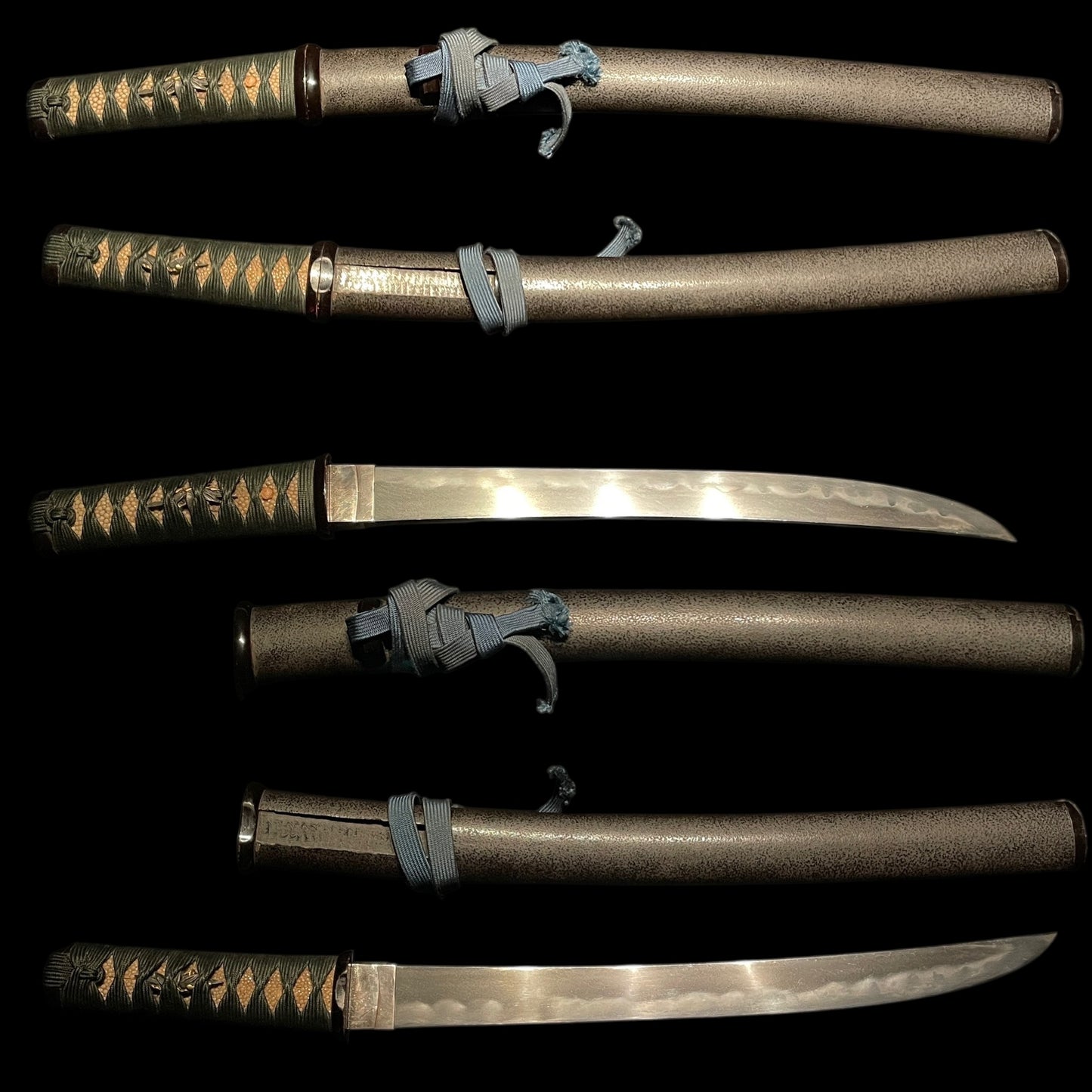 Aikuchi Koshirae 合口拵, Hirazukuri Sunnobi Tanto 寸延短刀, Edo period mumei