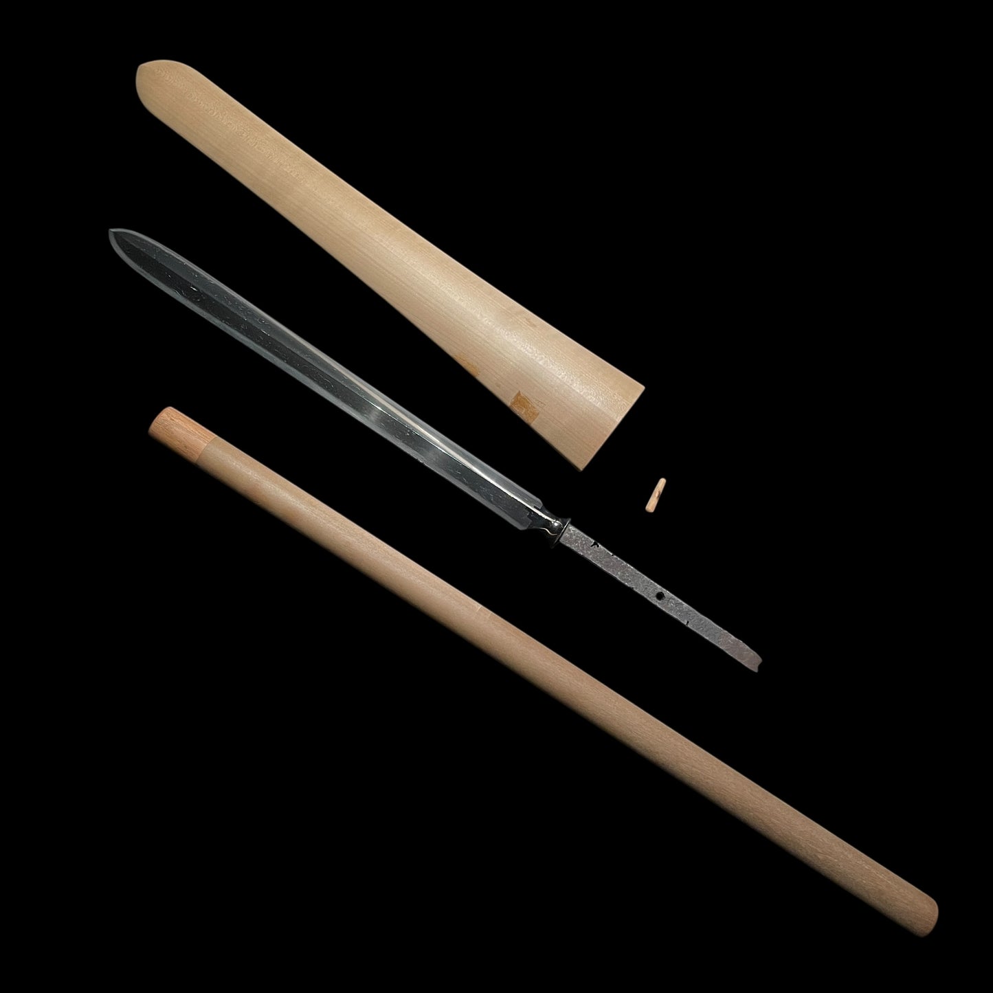 Hirasankaku Yari 平三角槍, 朱塗樋, Edo period mumei