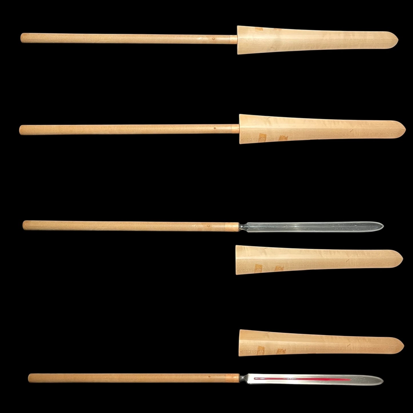 Hirasankaku Yari 平三角槍, 朱塗樋, Edo period mumei