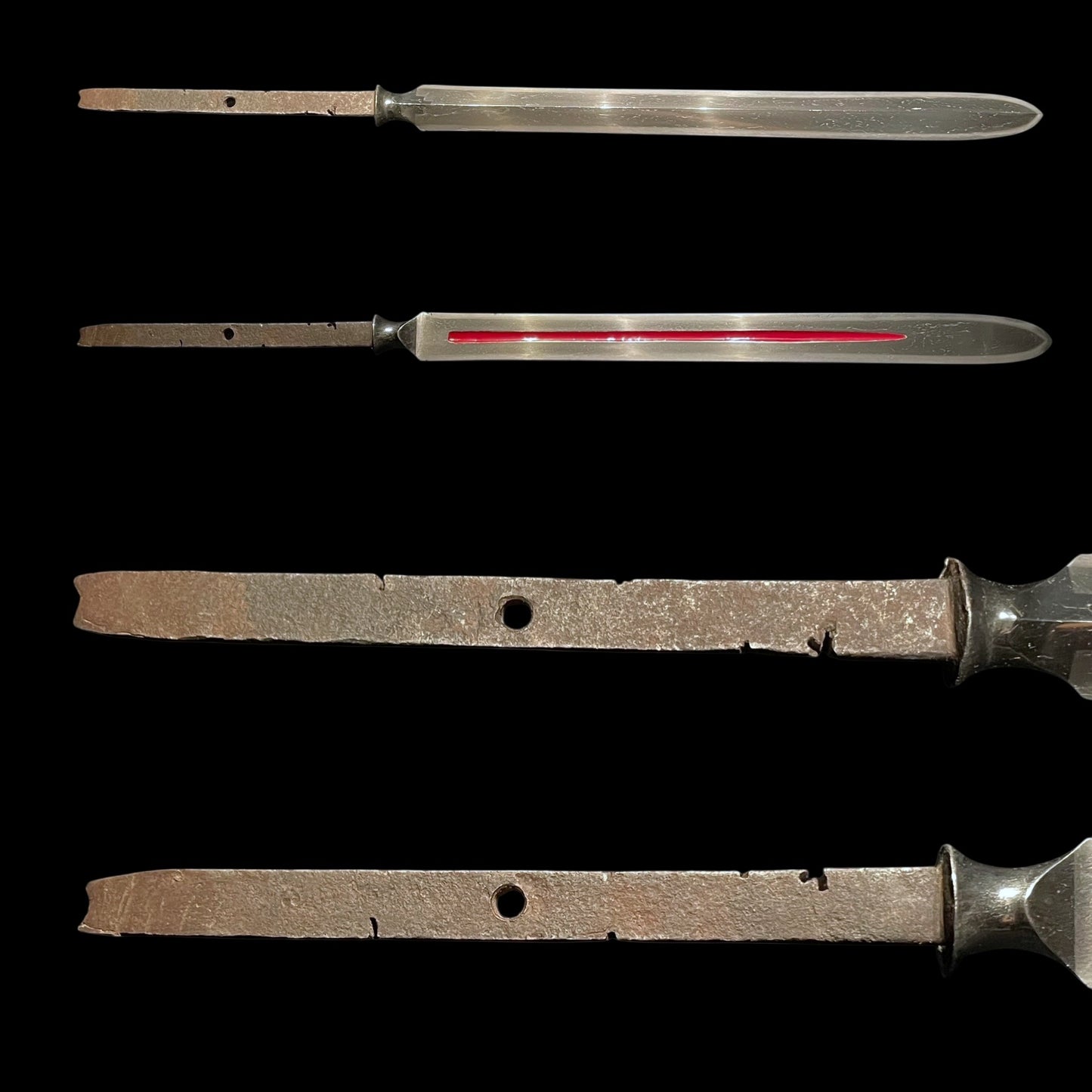 Hirasankaku Yari 平三角槍, 朱塗樋, Edo period mumei