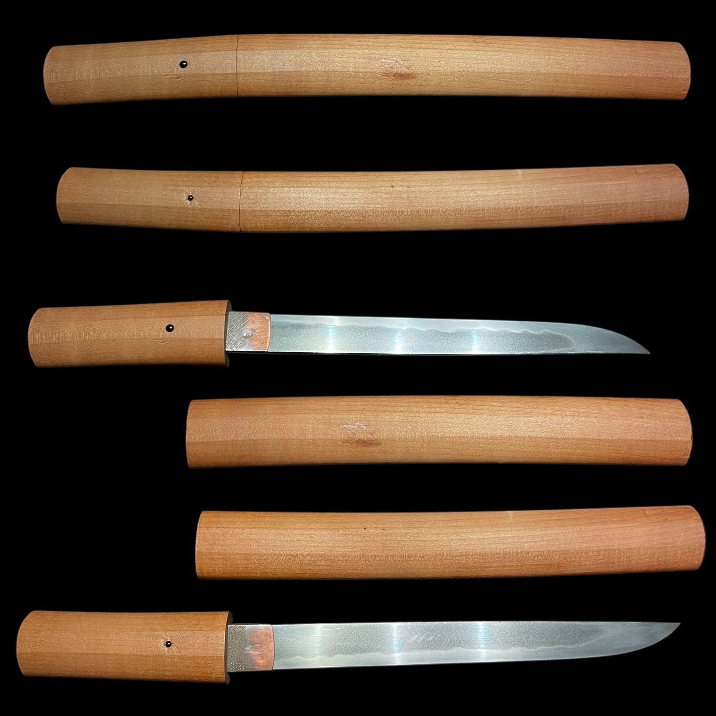 Thick blade TANTO, Shinshinto Late Edo period Bakumatsu, Mumei