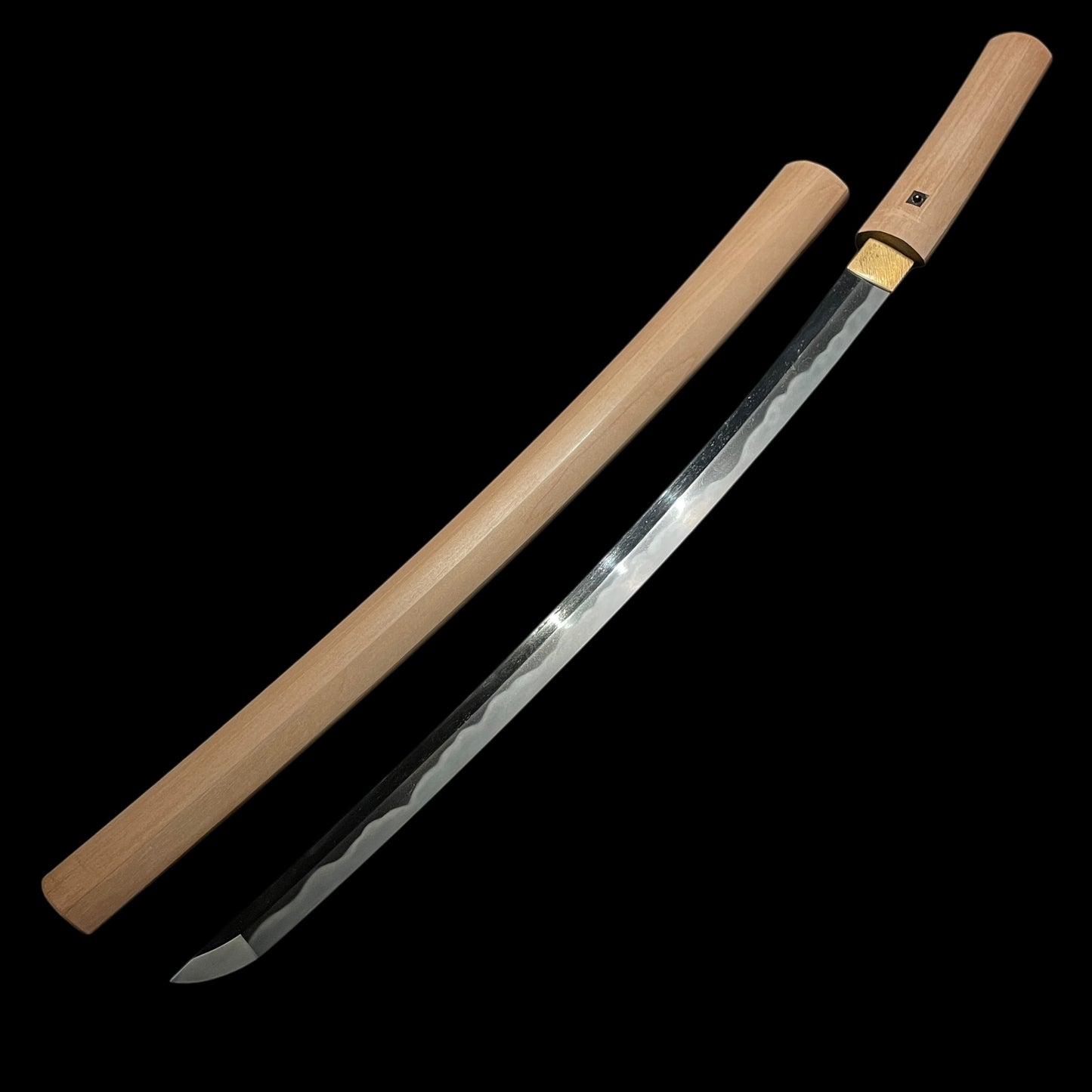 Bishuosafune Tadamitsu 備州長船忠光 signed WAKIZASHI, Polished Blade, Muromachi period