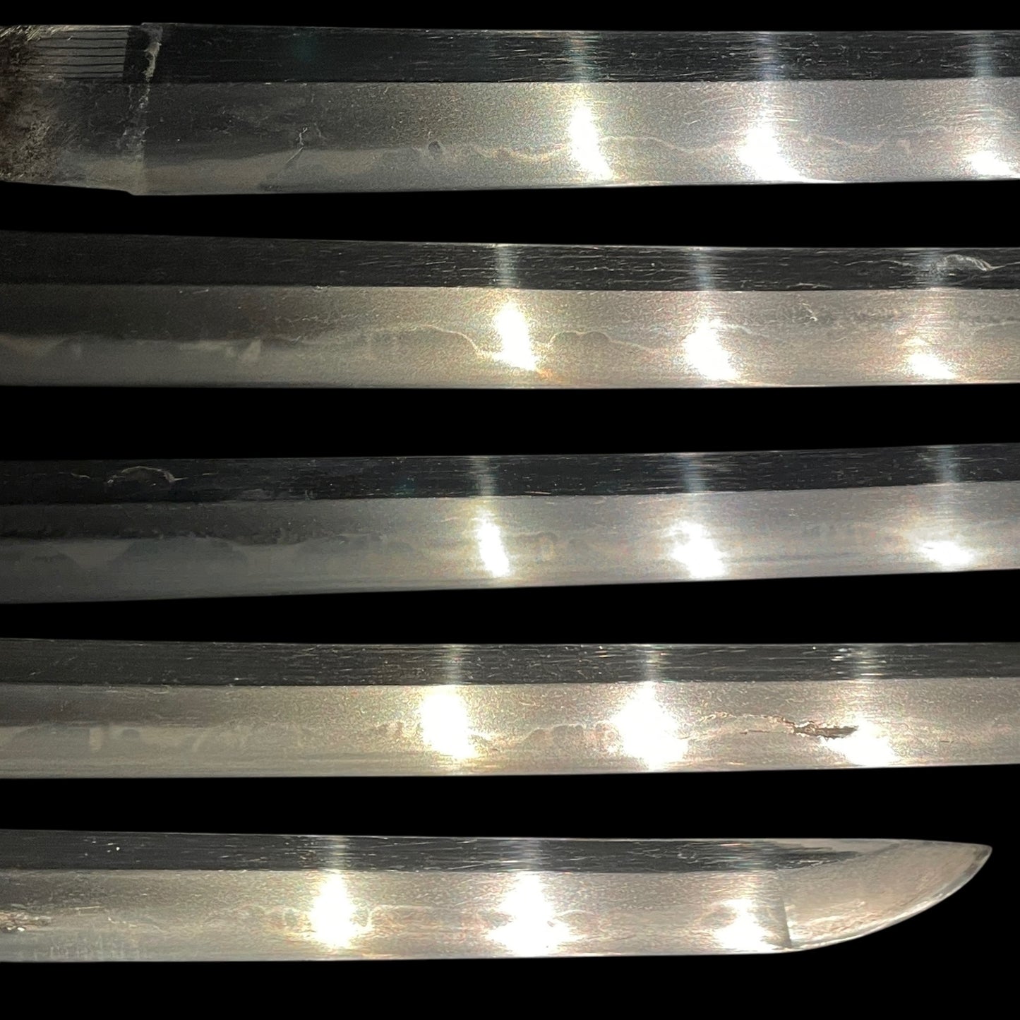 Long Wakizashi in Shirasaya, 虎目鞘 装飾巾木, Edo period mumei