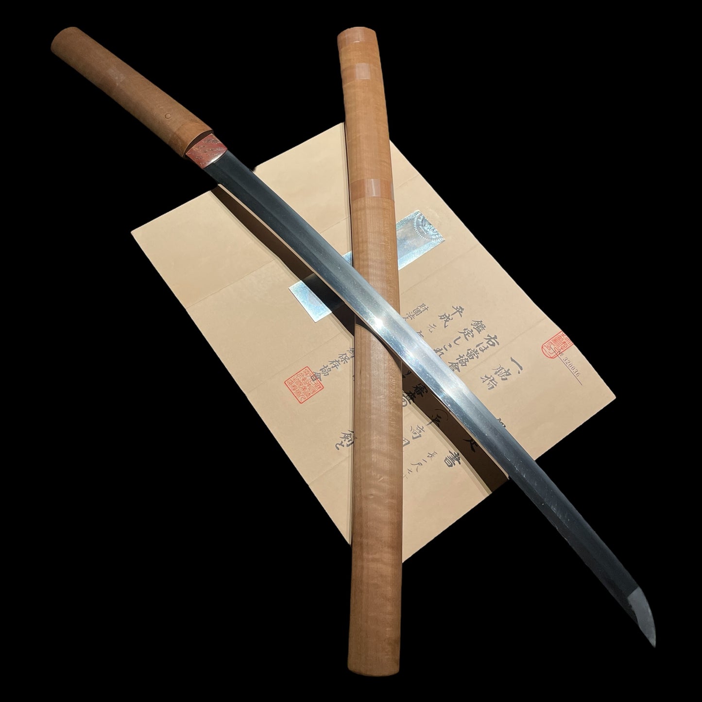 Taira Takada 平高田 Rugged Long WAKIZASHI, Muromachi period, with NBTHK Certificate