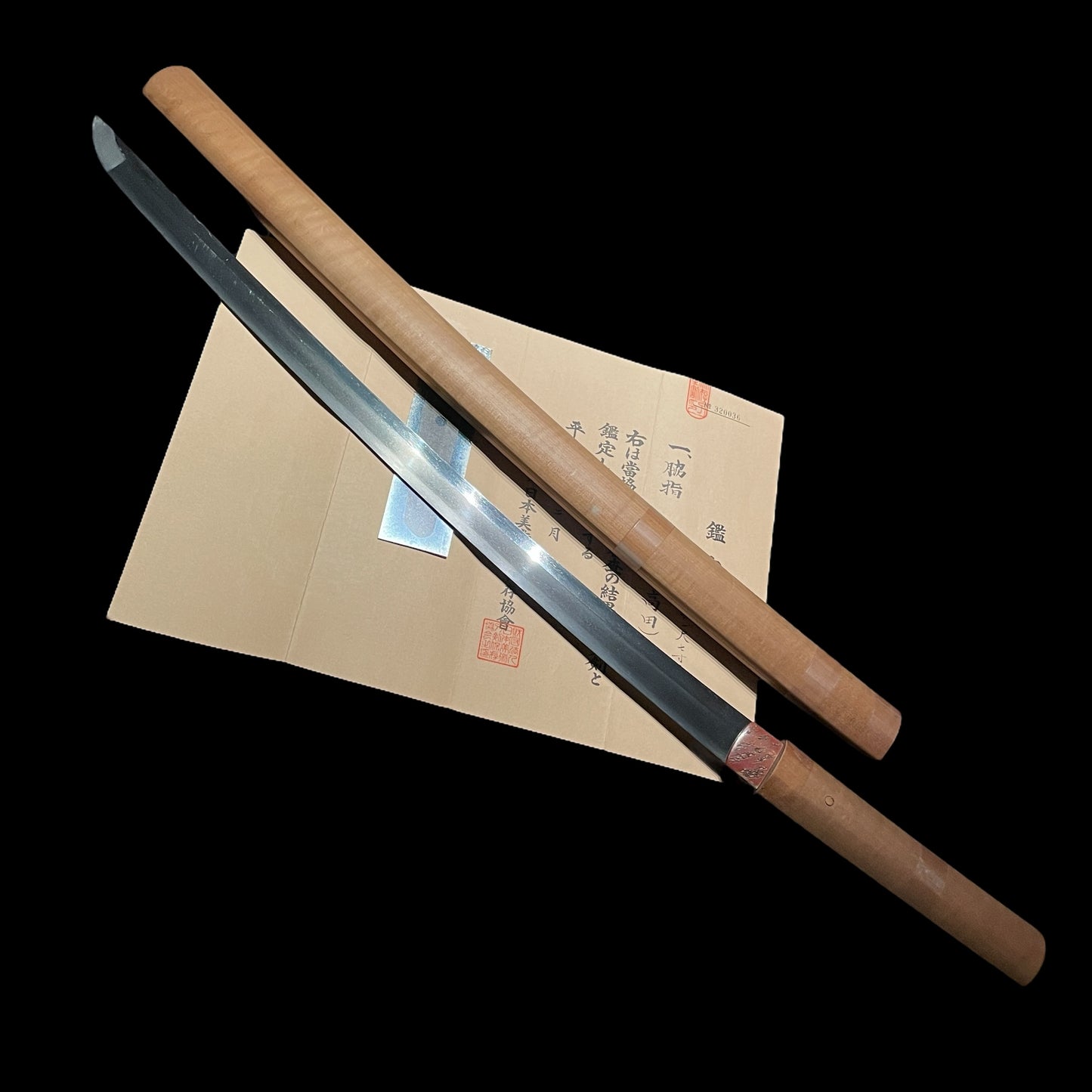 Taira Takada 平高田 Rugged Long WAKIZASHI, Muromachi period, with NBTHK Certificate