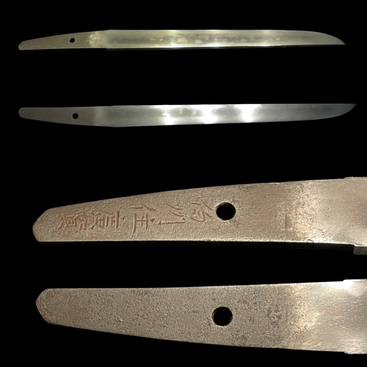 HITATSURA 皆焼, Rare Style Hamon TANTO, Hakushuju Hiroga 伯州住広賀 signed