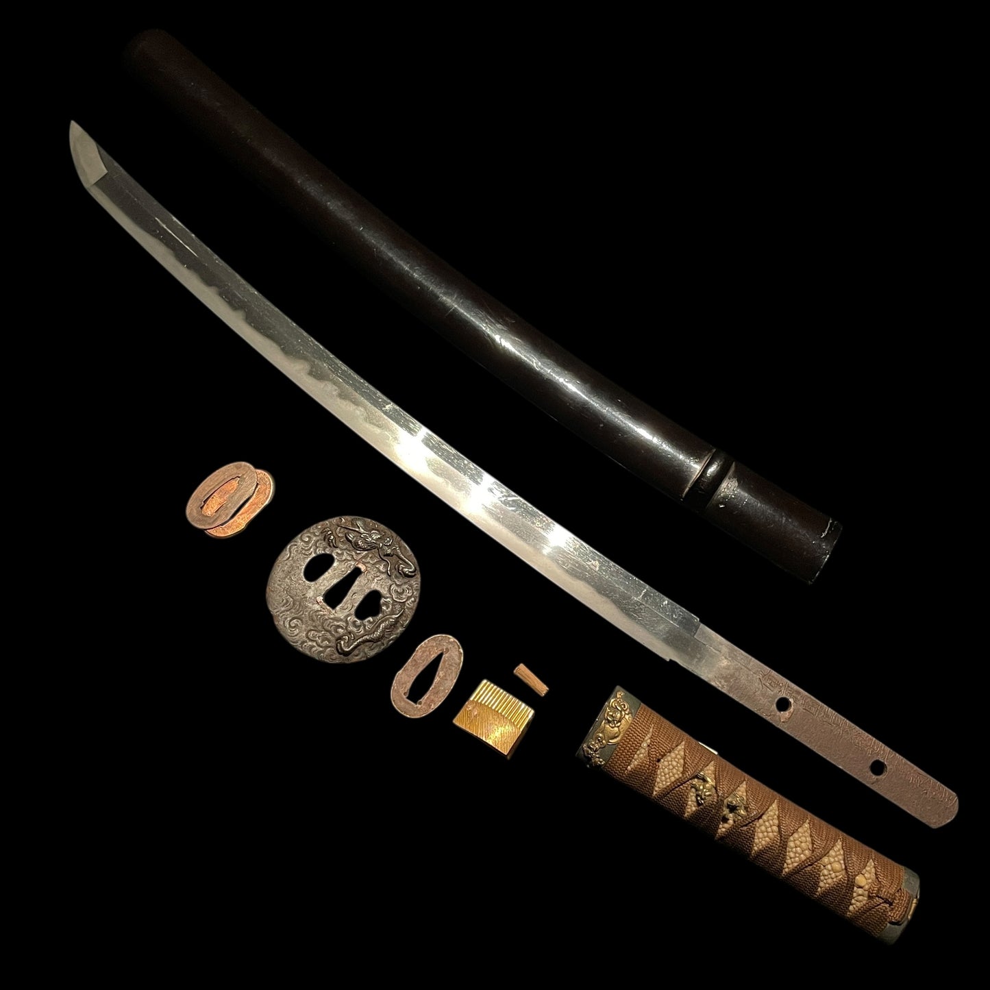 備前国住長船七兵衛尉祐定 Bizenkokuju Osafune Shichibeinojo Sukesada signed WAKIZASHI