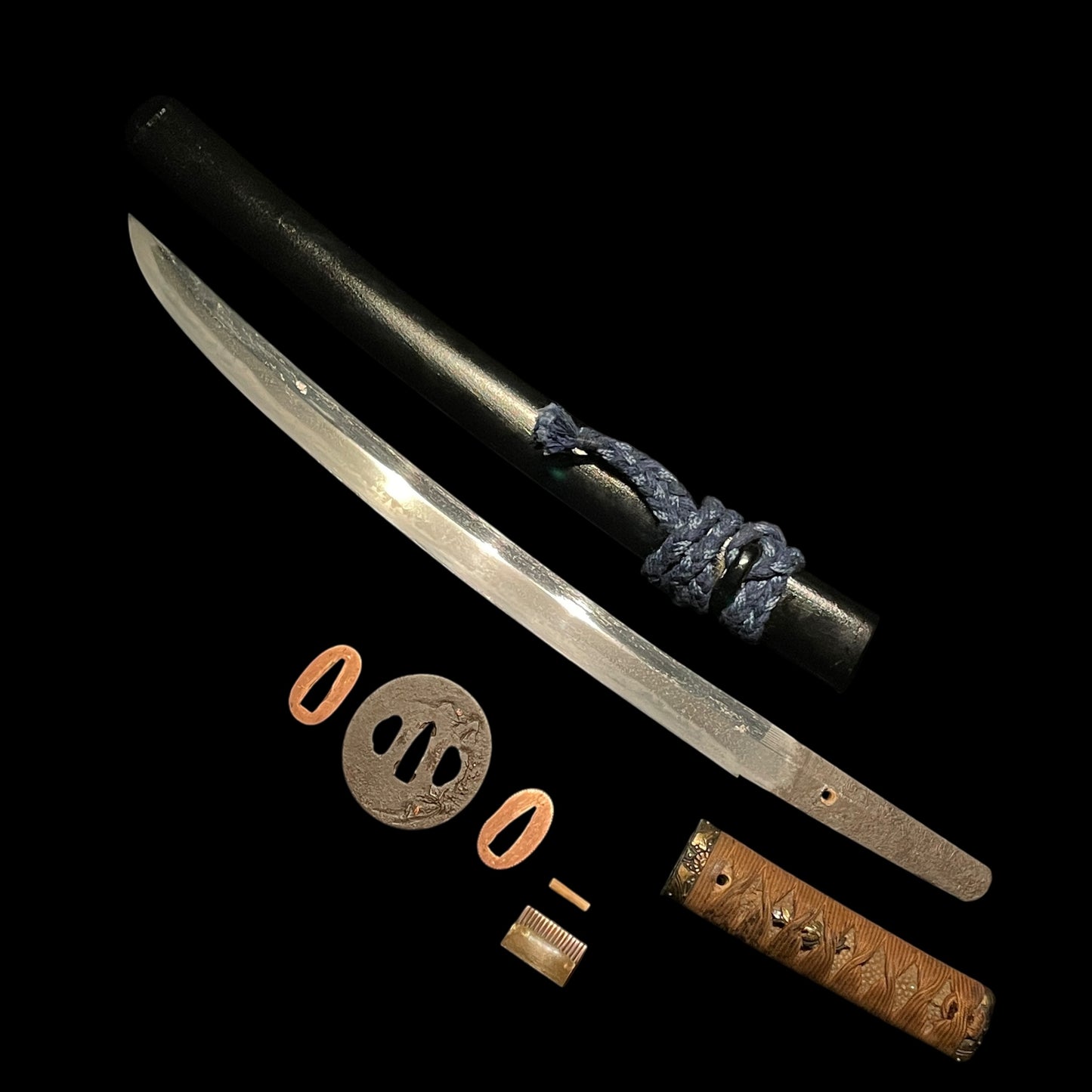 Shobuzukuri Wakizashi, Bishuosafune Sukesada 備州長船祐定 signed, Late Muromachi