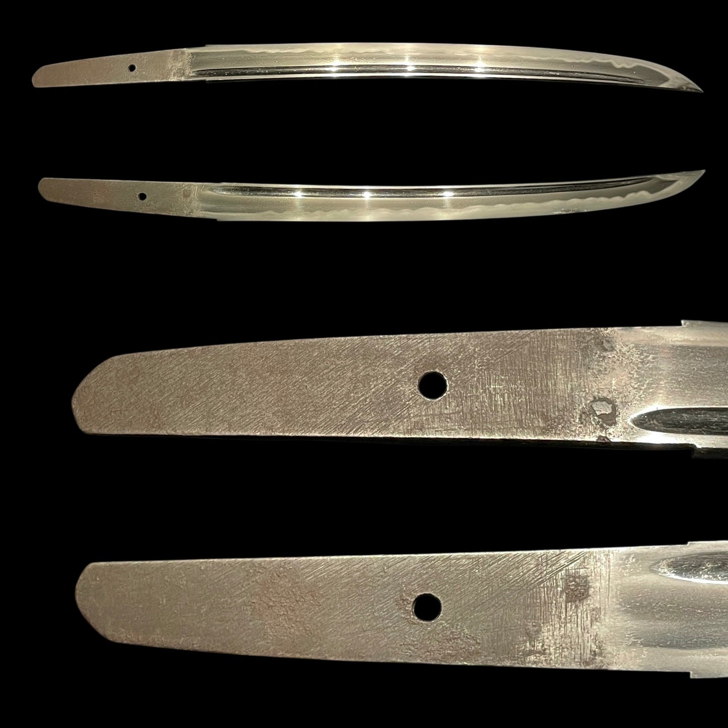 Hirazukuri Wakizashi 平造脇差, Bohi 棒樋 blade, Edo period mumei