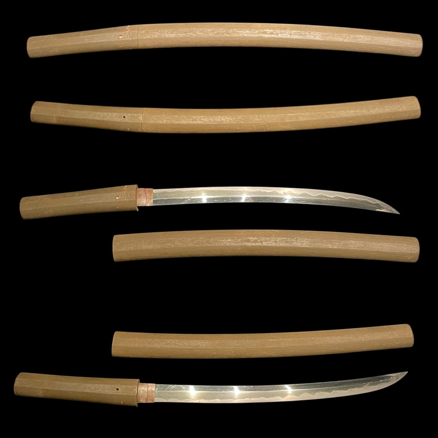 Shobuzukuri Wakizashi 菖蒲造脇差, Mihara Masachika 三原正近 signed, Muromachi period