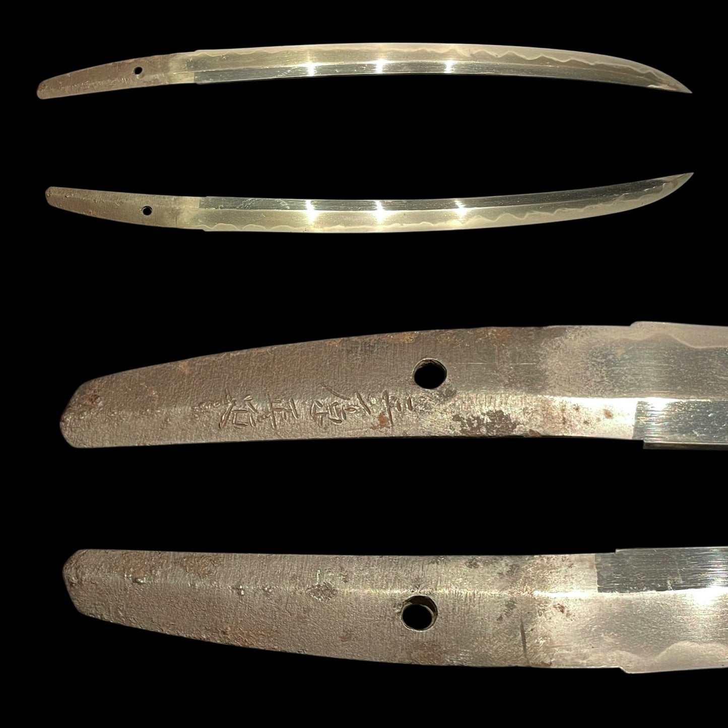 Shobuzukuri Wakizashi 菖蒲造脇差, Mihara Masachika 三原正近 signed, Muromachi period