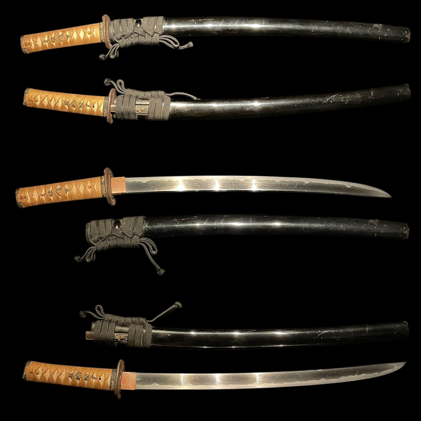 Long Hirazukuri Wakizashi, Kanemoto 兼元 signed, Dragon Fittings with Shirasaya