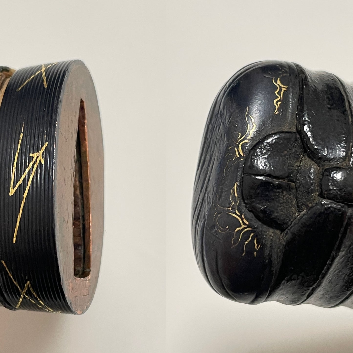 Amazing Hamon Long WAKIZASHI, Raden Koshirae 螺鈿拵, Katsumitsu 勝光 signed